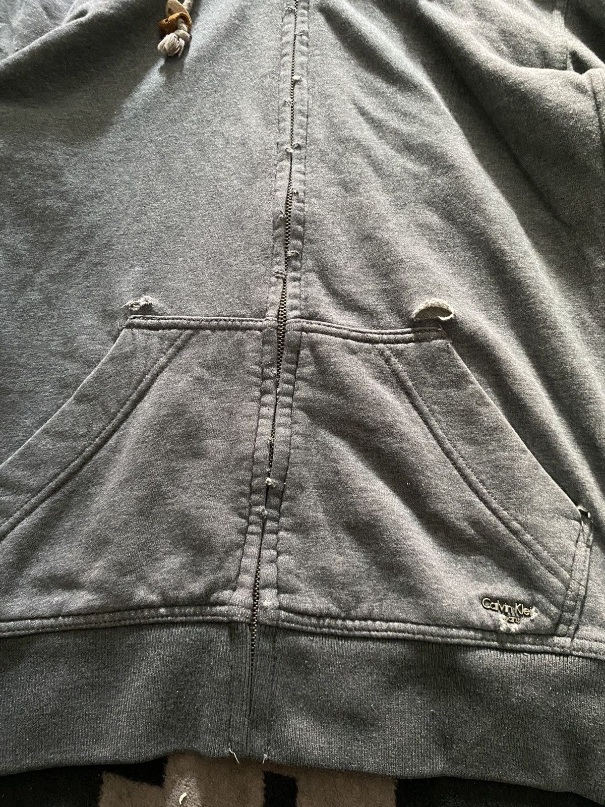 Calvin Klein × Calvin Klein 205W39NYC × Vintage Calvin klein distressed bono hoodie Size US XL / EU 56 / 4 - 3 Thumbnail