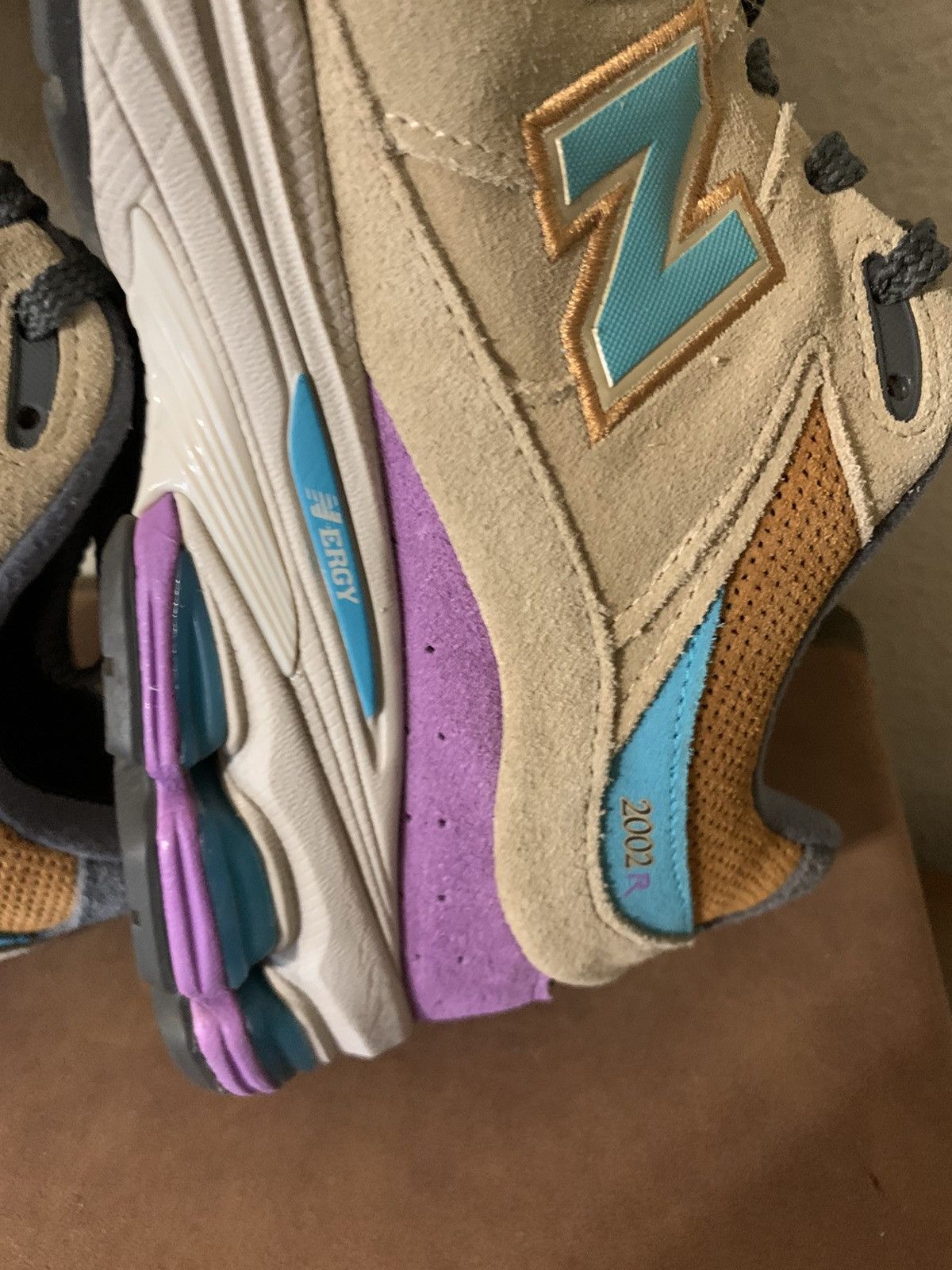J.Crew × New Balance J Crew x New Balance 2002R sneakers Rain cloud/prism purple Size US 13 / EU 46 - 14 Thumbnail