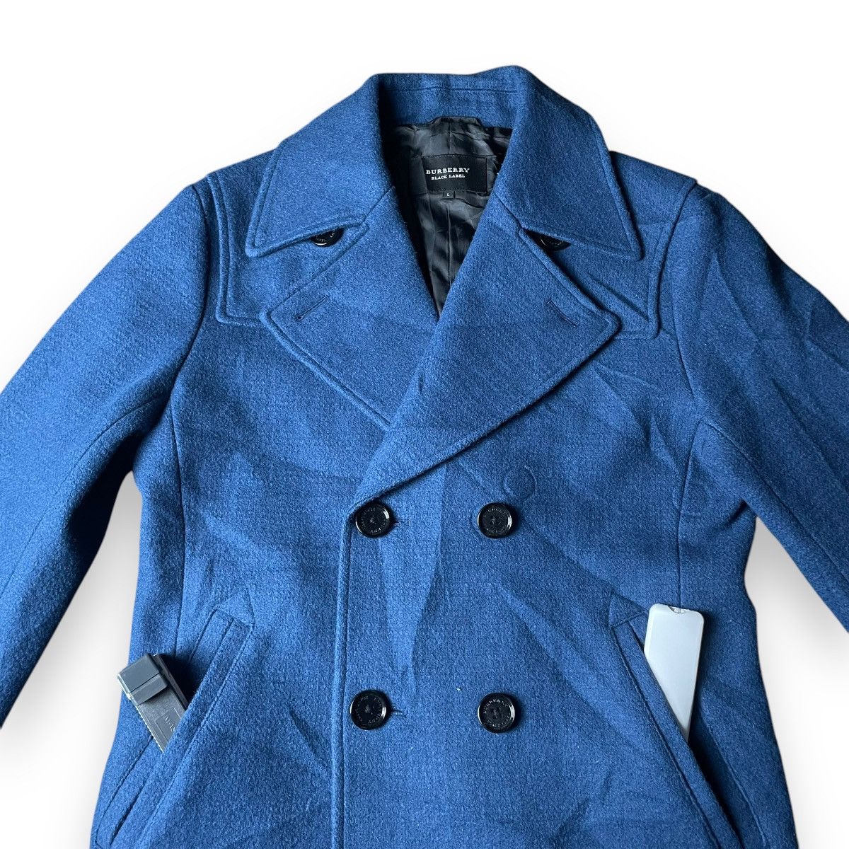 Burberry BURBERRY BLACK LABEL DOUBLE BREASTED WOOL BLAZER COAT JACKET Size US L / EU 52-54 / 3 - 6 Thumbnail