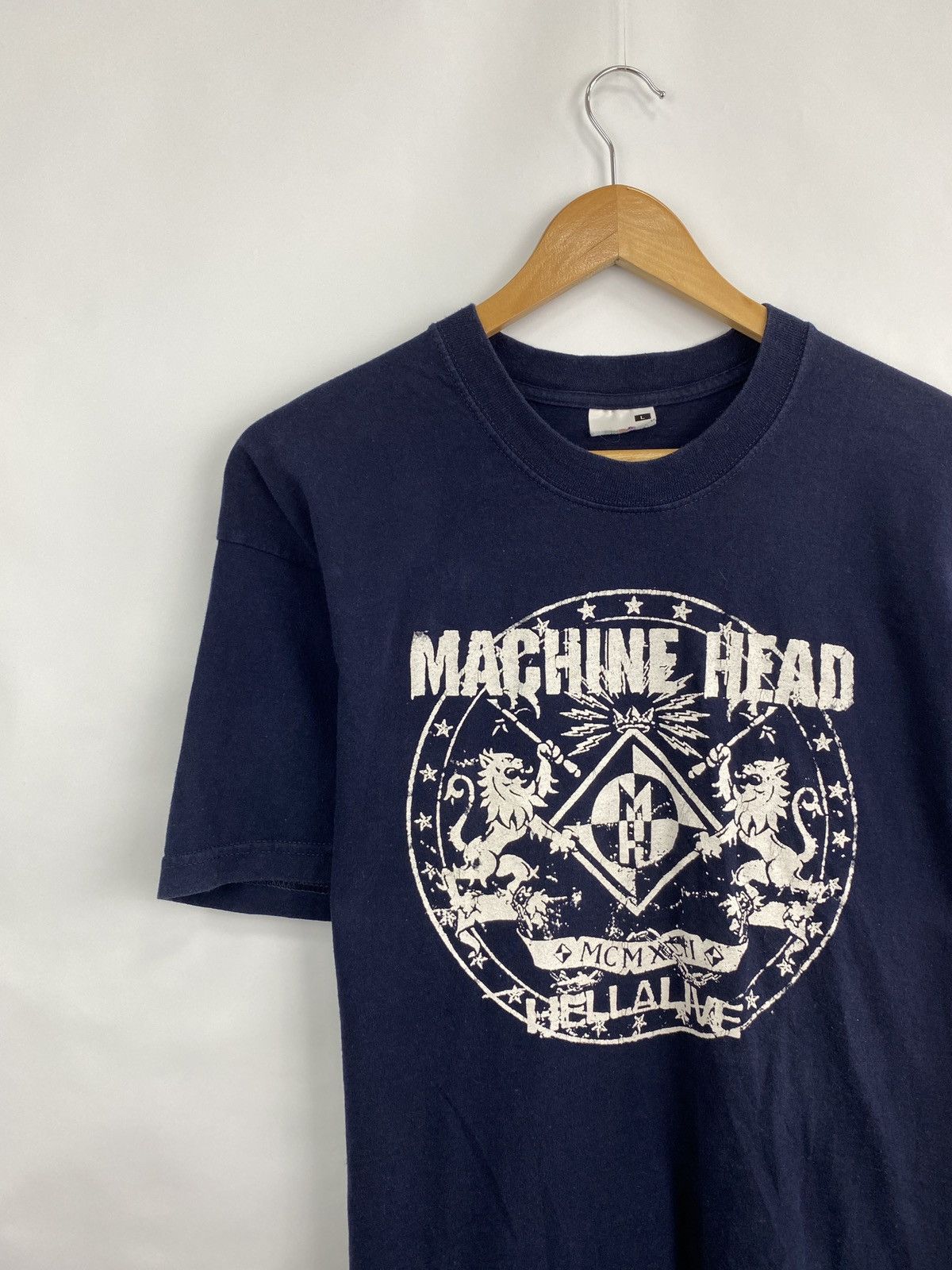 Band Tees Vintage 90s Machine Head Europe Tour T-Shirt Band Rock Rare Size US L / EU 52-54 / 3 - 6 Thumbnail