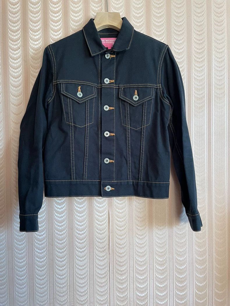 Comme des Garcons Comme Des Garcons Black Button Open Line Denim Jacket Jack Size S / US 4 / IT 40 - 1 Thumbnail