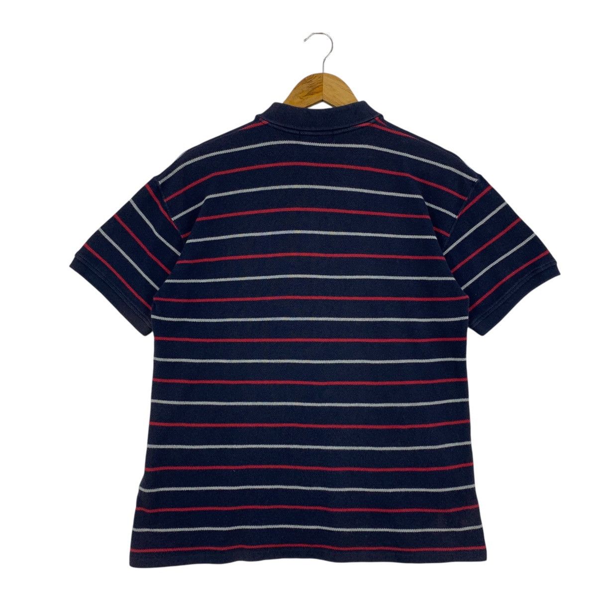 Designer × Issey Miyake × Japanese Brand IM PRODUCT By ISSEY MIYAKE Stripe Polo Tees Size US M / EU 48-50 / 2 - 4 Thumbnail