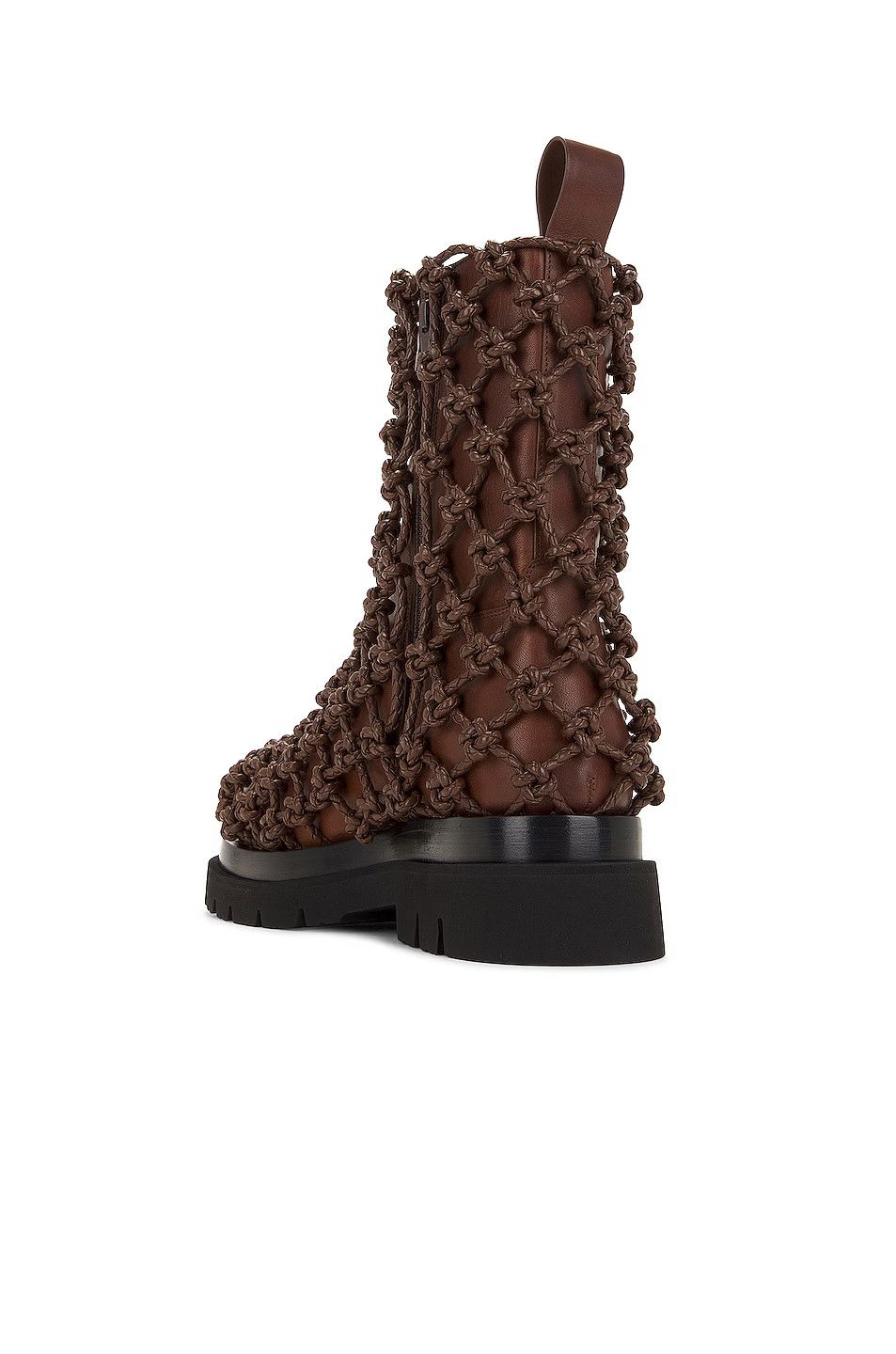 Bottega Veneta Knot Web Lug Boot in Dark Chestnut Size US 9 / EU 42 - 4 Thumbnail