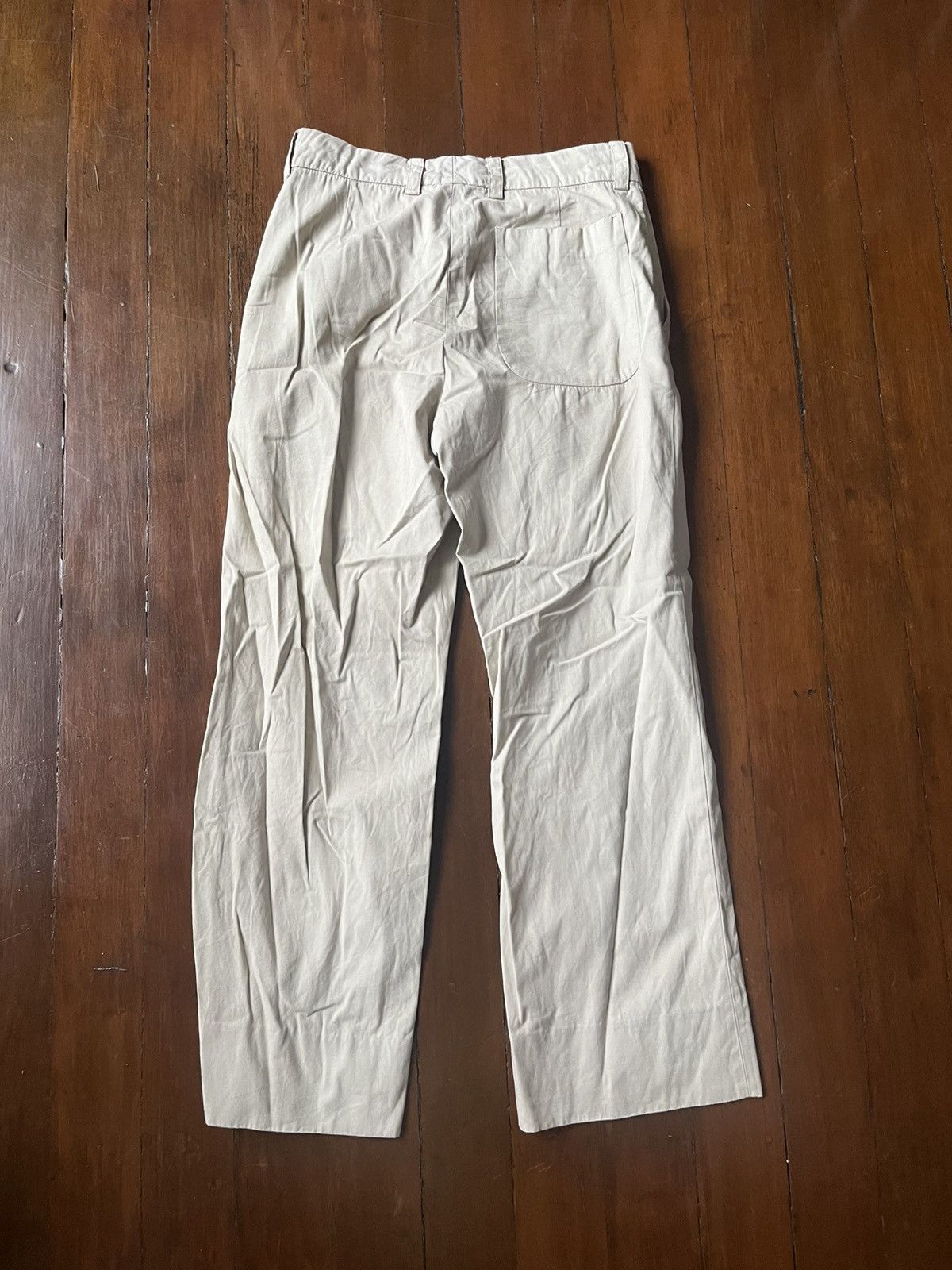 Maison Margiela 2004 Maison Margiela Khaki Wide Leg Pants Size US 30 / EU 46 - 8 Thumbnail
