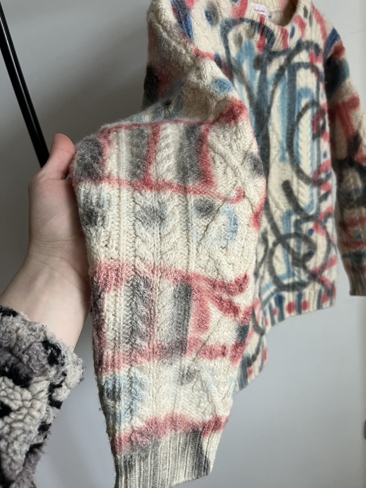 Charles Jeffrey LOVERBOY Charles Jeffrey Loverboy AW18 sprayed cable knit sweater Size US S / EU 44-46 / 1 - 10 Thumbnail