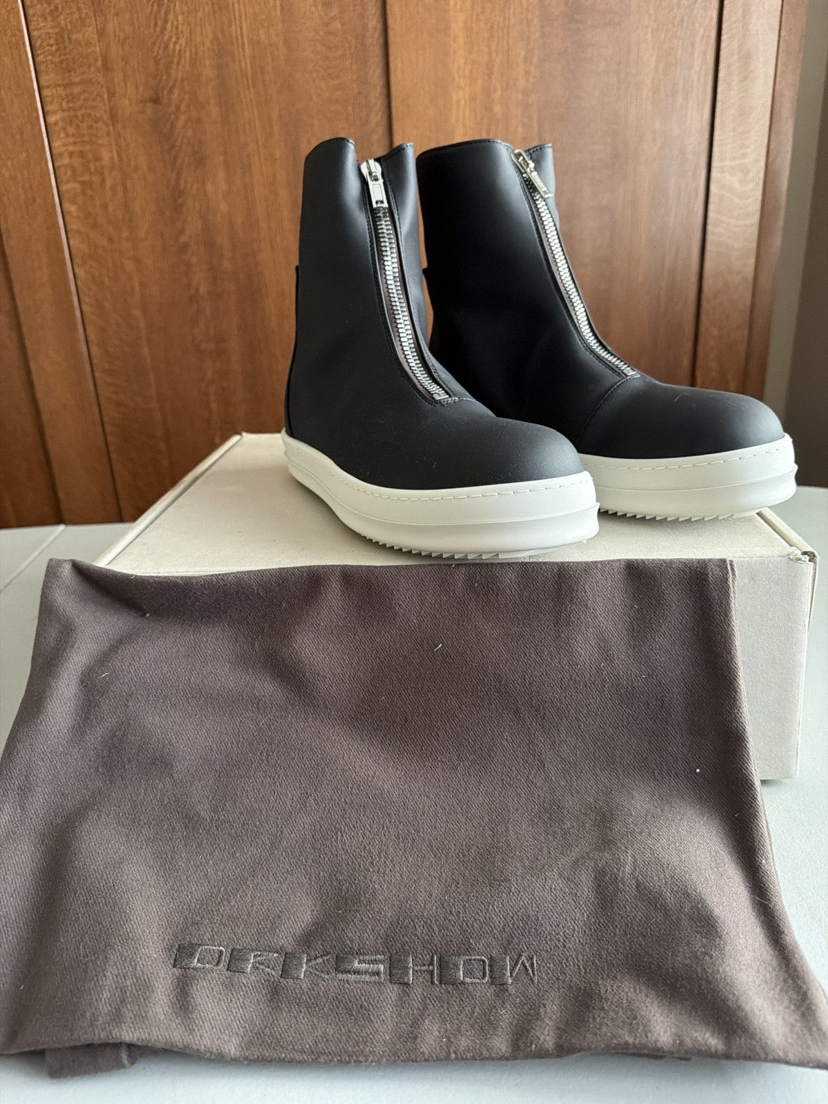 Rick Owens Drkshdw Rick Owens Zip Front Sneaker Size US 9 / EU 42 - 1 Thumbnail