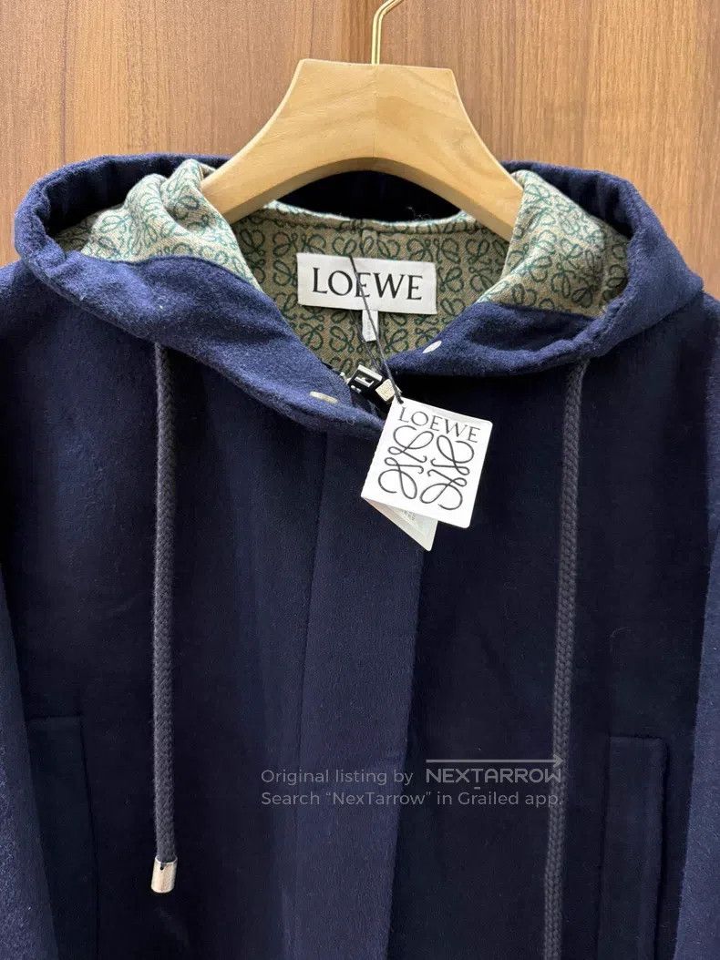 Loewe Loewe Women's Hooded Wool Coat Size XXS / US 00 / IT 34 - 3 Thumbnail