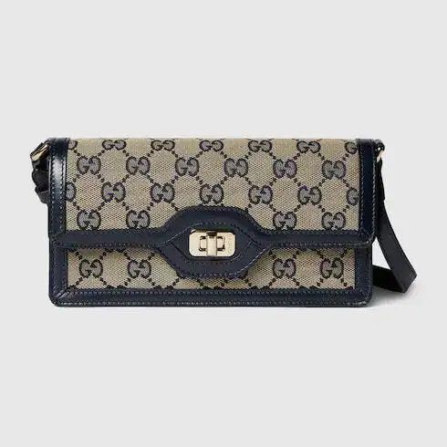 Gucci o1la5ras0526 Size: OS / Luce Mini Shoulder Bag in Blue/Beige Size ONE SIZE - 1 Preview