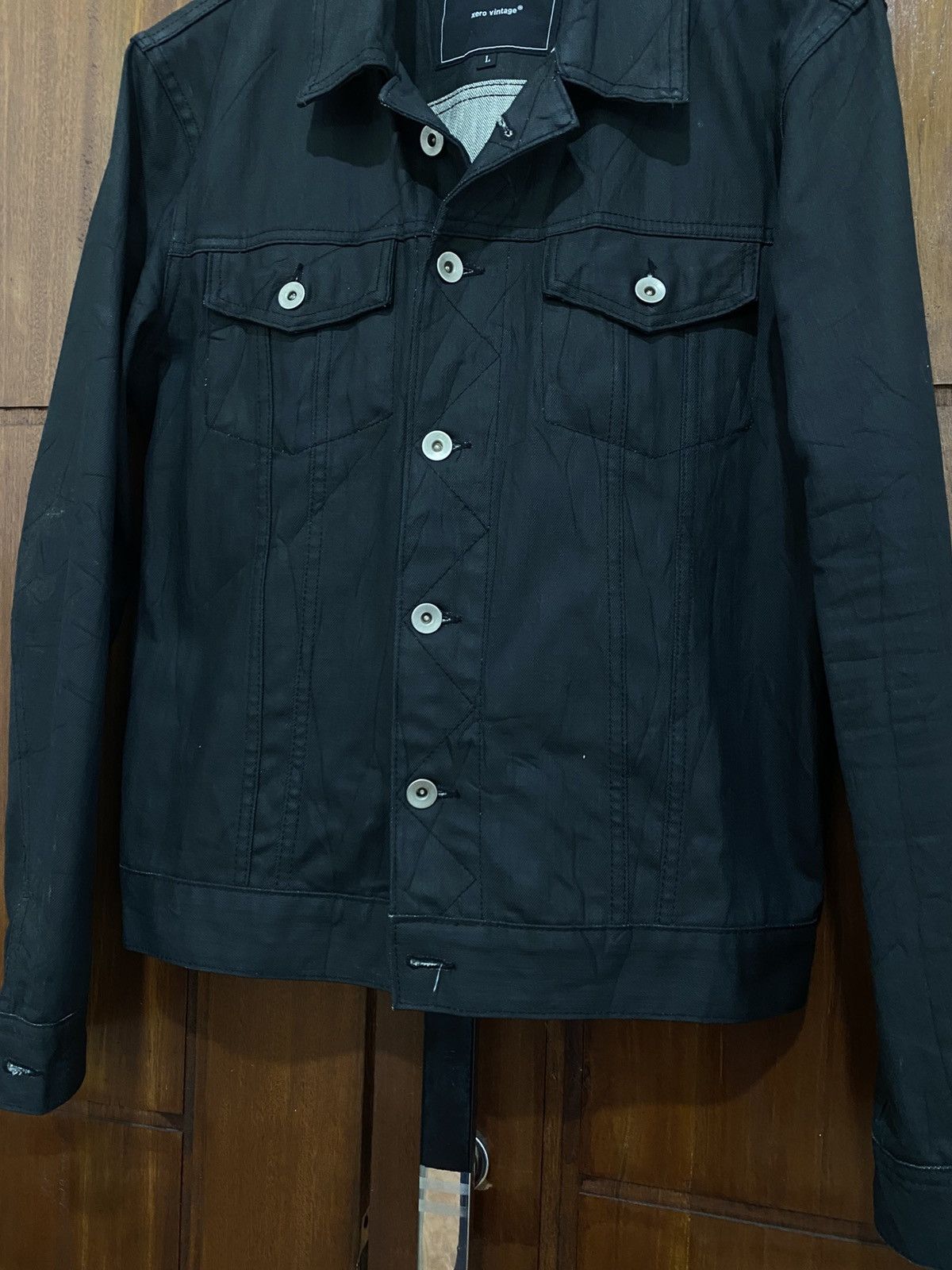 Hedi Slimane Zero Vintage Trucker Waxed Denim Like Hedi Slimane Size US L / EU 52-54 / 3 - 2 Thumbnail
