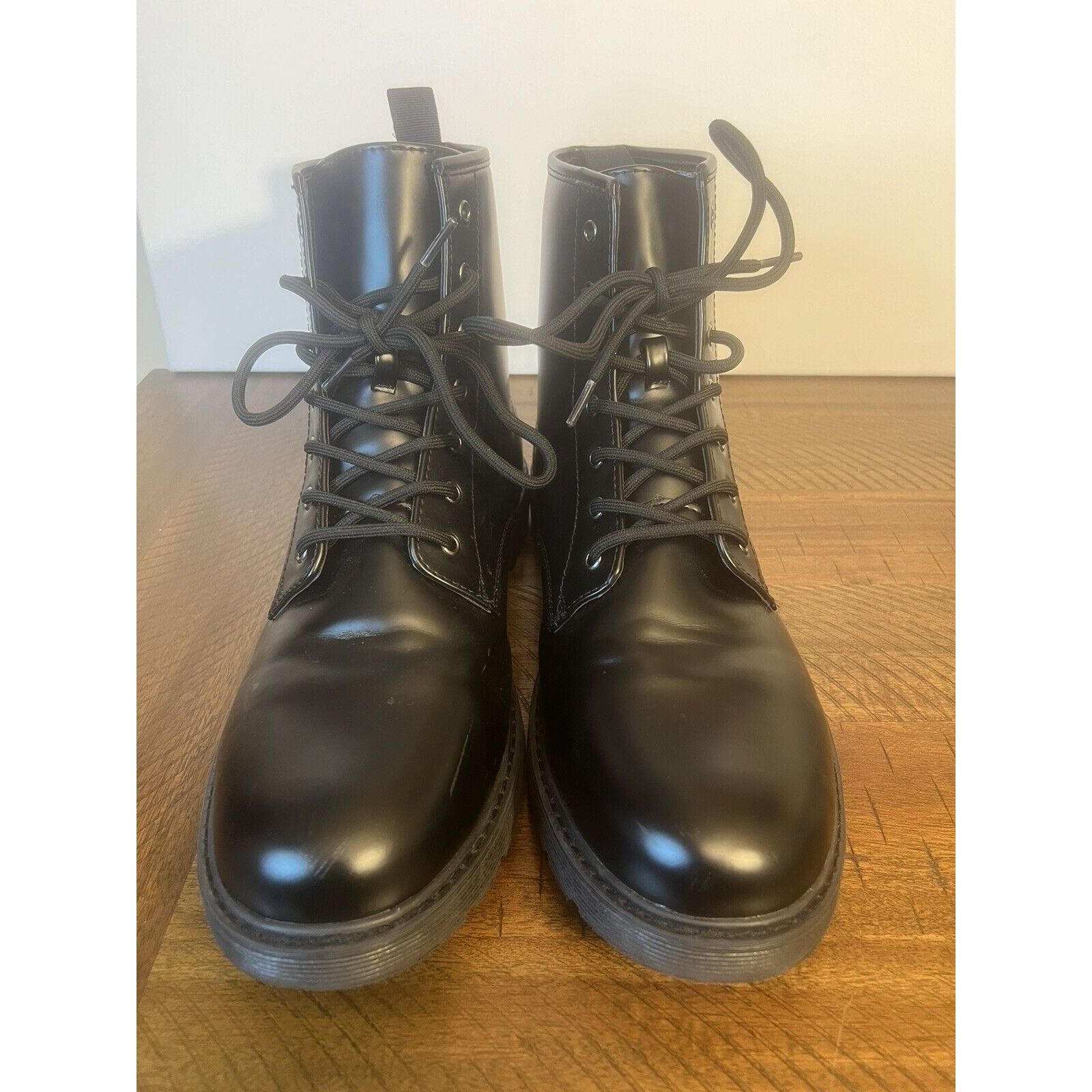 Arizona Jean Co. Arizona Mens Contra Lace Up Boots Black Sz 12M Casual Shoes Size US 12 / EU 45 - 5 Thumbnail