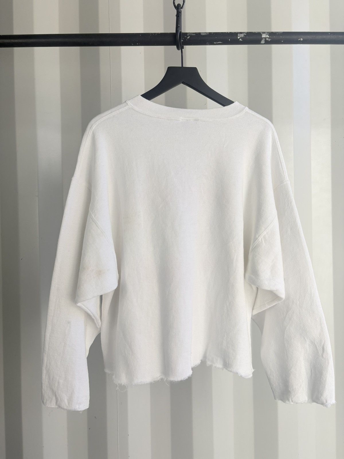 Vintage Thrashed Hey Saddam Distressed Faded Sweatshirt Grunge Boxy Size US XL / EU 56 / 4 - 3 Thumbnail