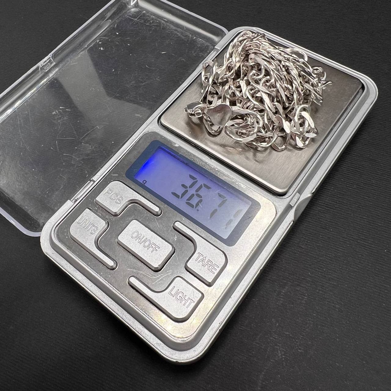 Sterling Silver Large Vintage Sterling Silver 925 Men's Chain 36.7 gr Size ONE SIZE - 7 Thumbnail