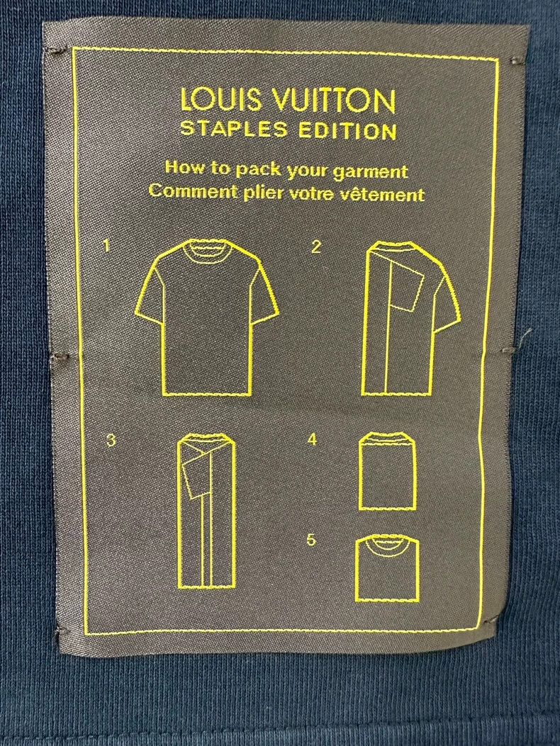 Louis Vuitton Louis Vuitton FW21 Inside Out Back Label Crew Neck Short S Size US XXL / EU 58 / 5 - 3 Thumbnail