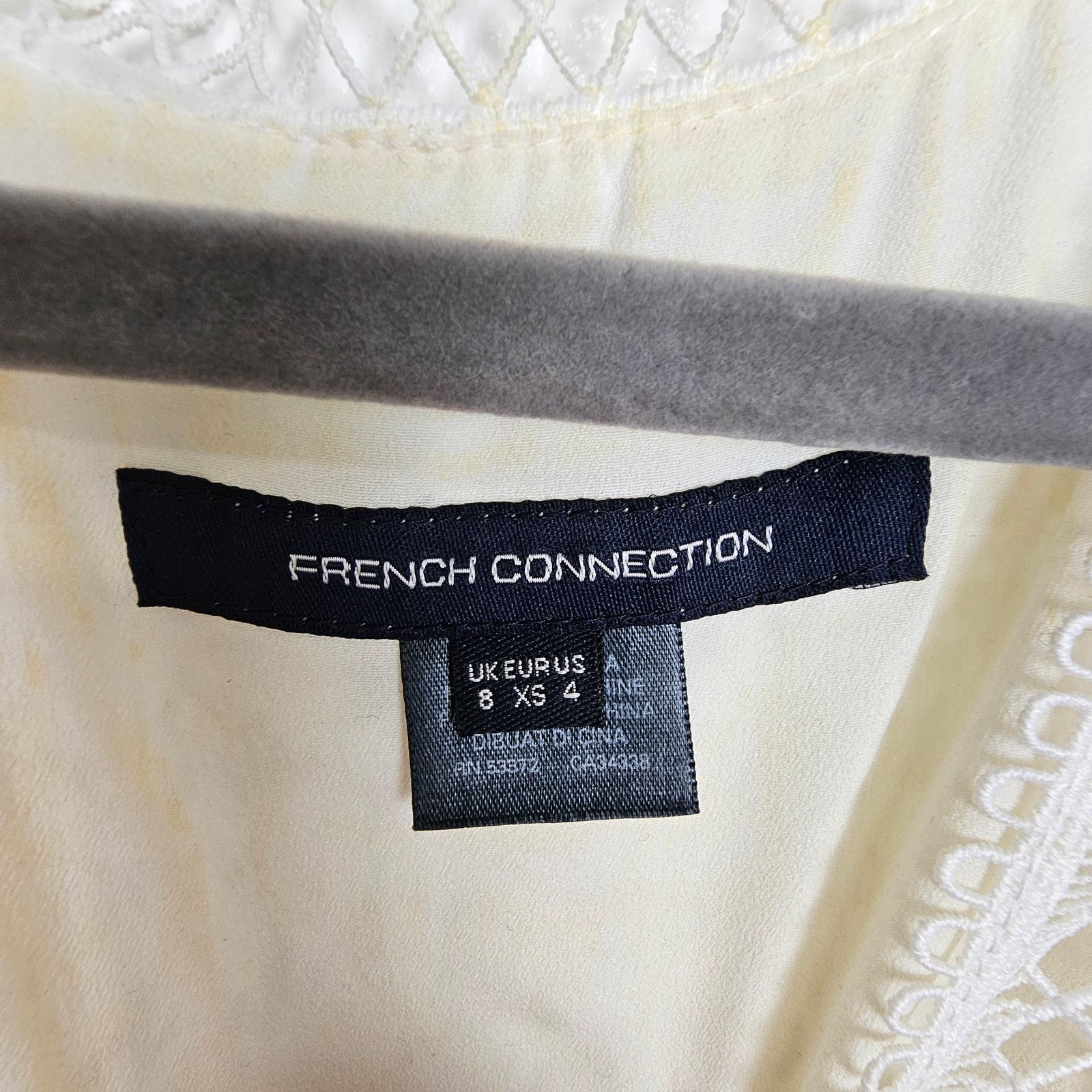 French Connection French Connection Amisha Mini Dress Lace Ruffle Hem Cottage Size S / US 4 / IT 40 - 6 Thumbnail