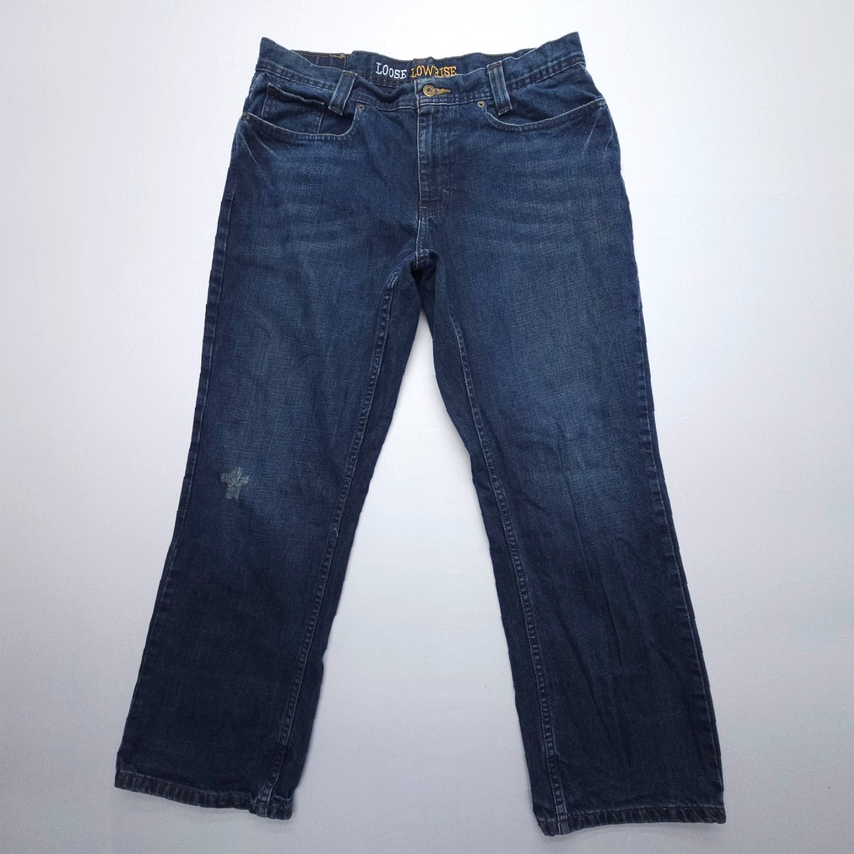 Vintage Urban Up Urban Pipeline Up Jeans Mens 32 x 30 Dark Blue Denim 90s Straight Relaxed Baggy Rise Mid 10-12 in Zip 5-Pocket Logo Comfort Vintage No Size US 32 / EU 48 - 2 Thumbnail
