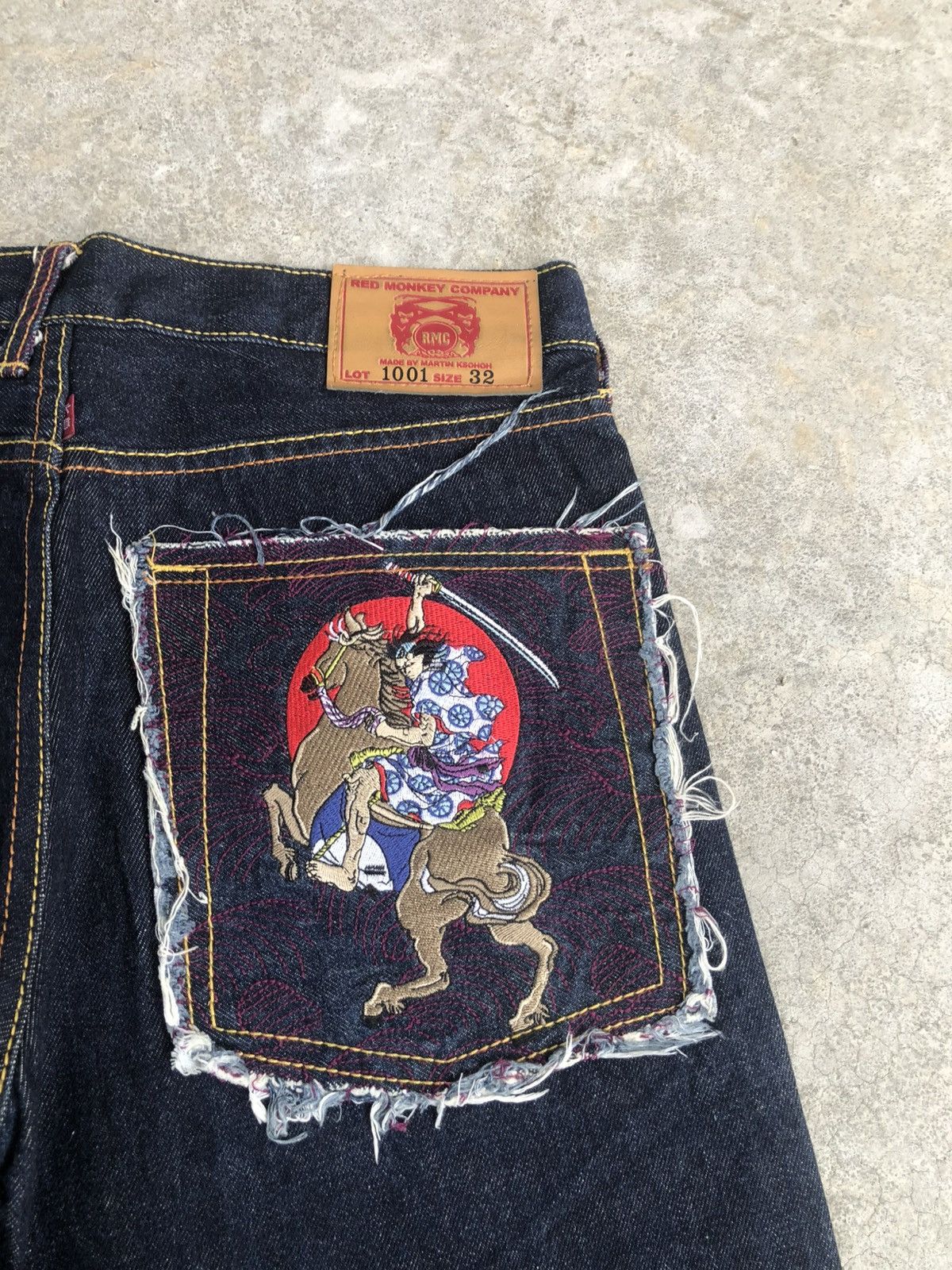 RMC Jeans Red Monkey Company Embroidered Naked Size US 32 / EU 48 - 16 Thumbnail