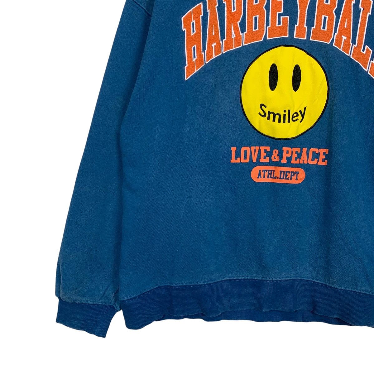Japanese Brand HARBEYBALL SMILEY FACE Graphics Sweatshirt #2660-C119 Size US L / EU 52-54 / 3 - 3 Thumbnail