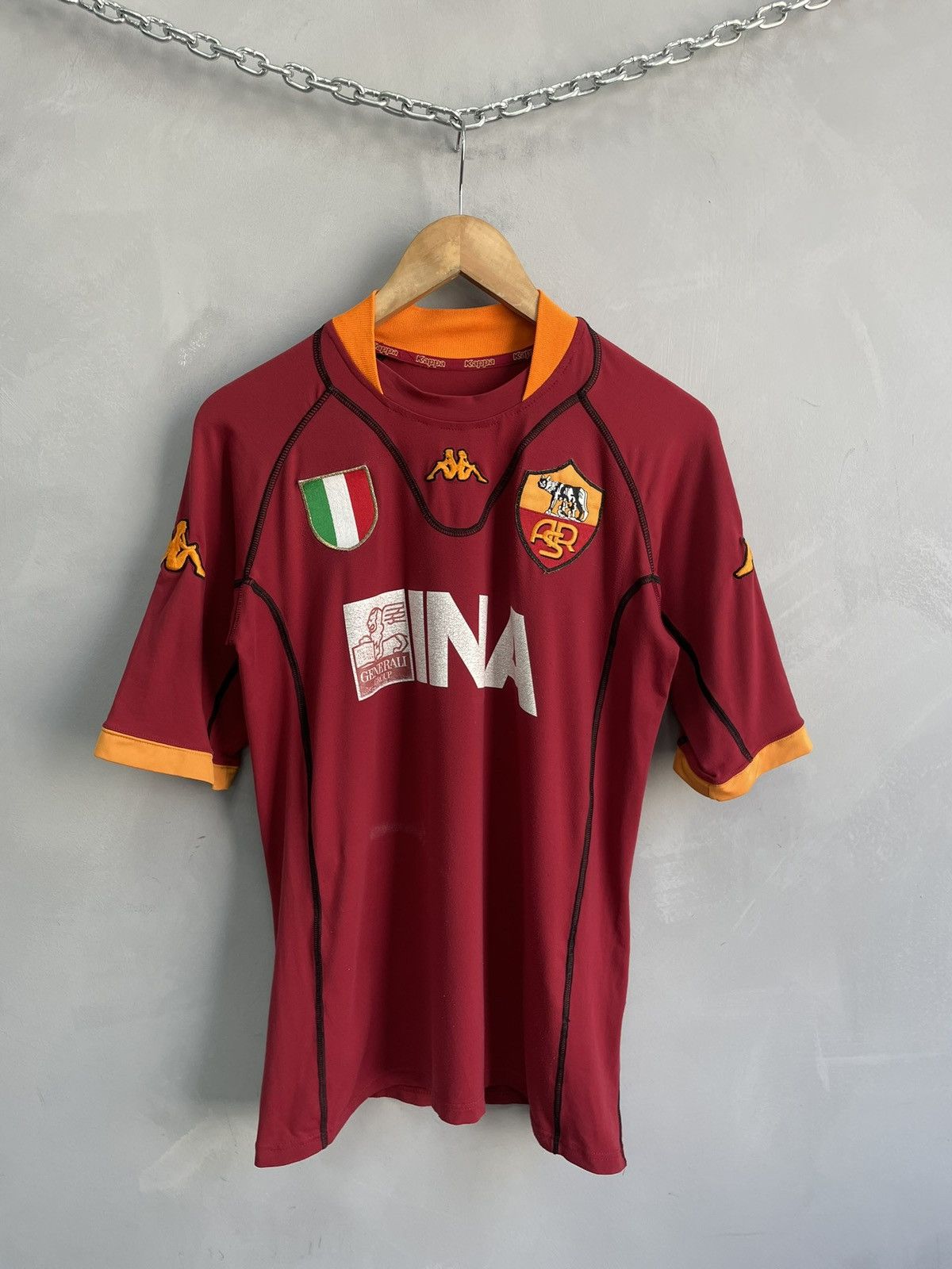 Kappa Ac Roma soccer jersey y2k blokecore hype Size US M / EU 48-50 / 2 - 1 Thumbnail