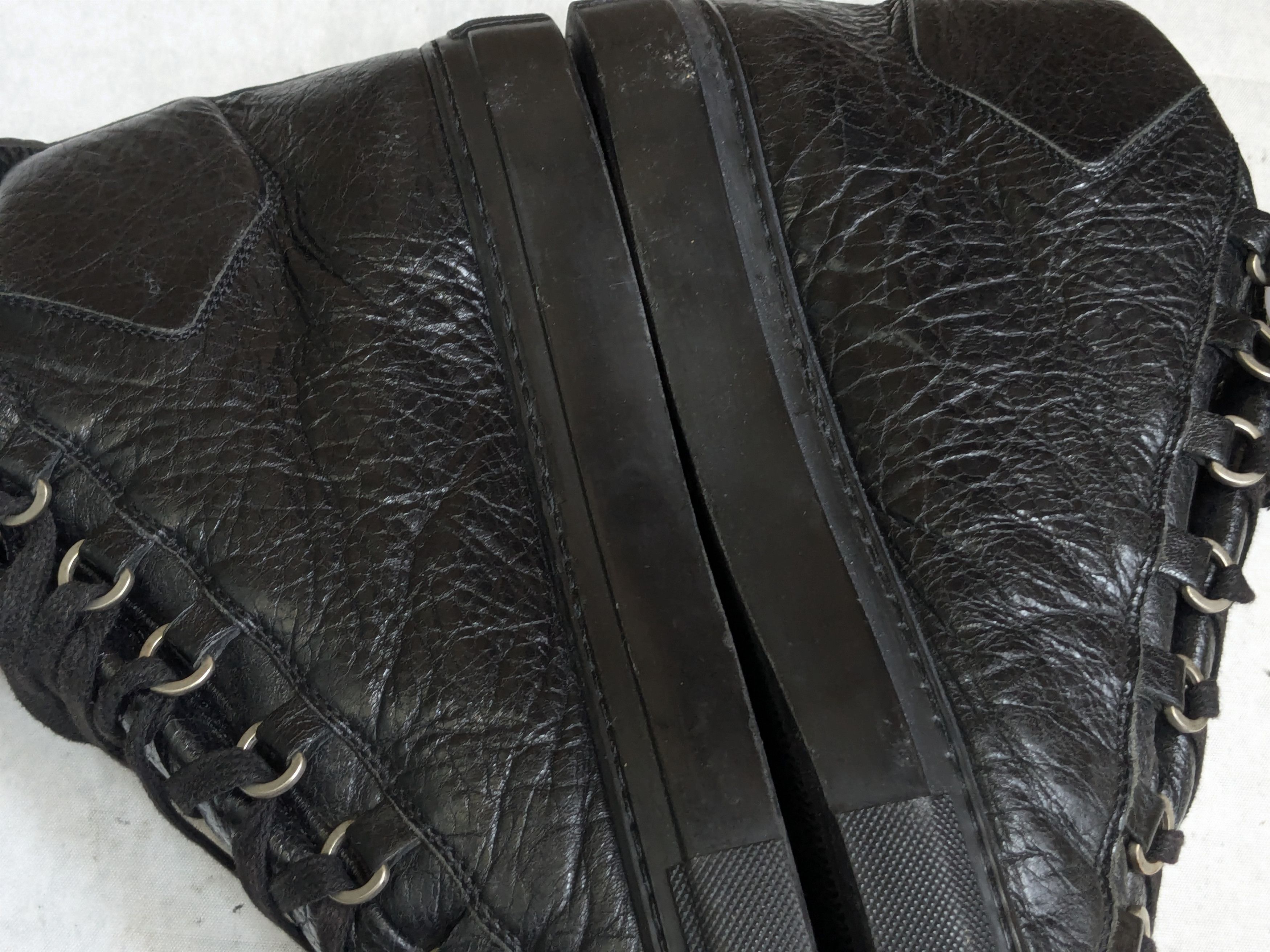 Balenciaga Balenciaga Arena Black 9 Leather High Tops Size US 9 / EU 42 - 10 Thumbnail