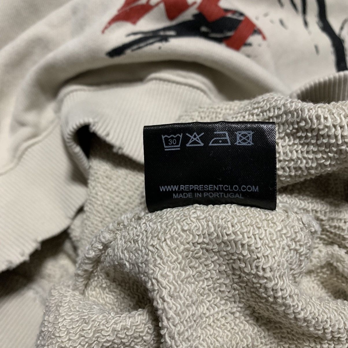 Represent Clo. Represent Small Iron Spirit Vintage White Sweatshirt Size US S / EU 44-46 / 1 - 8 Thumbnail