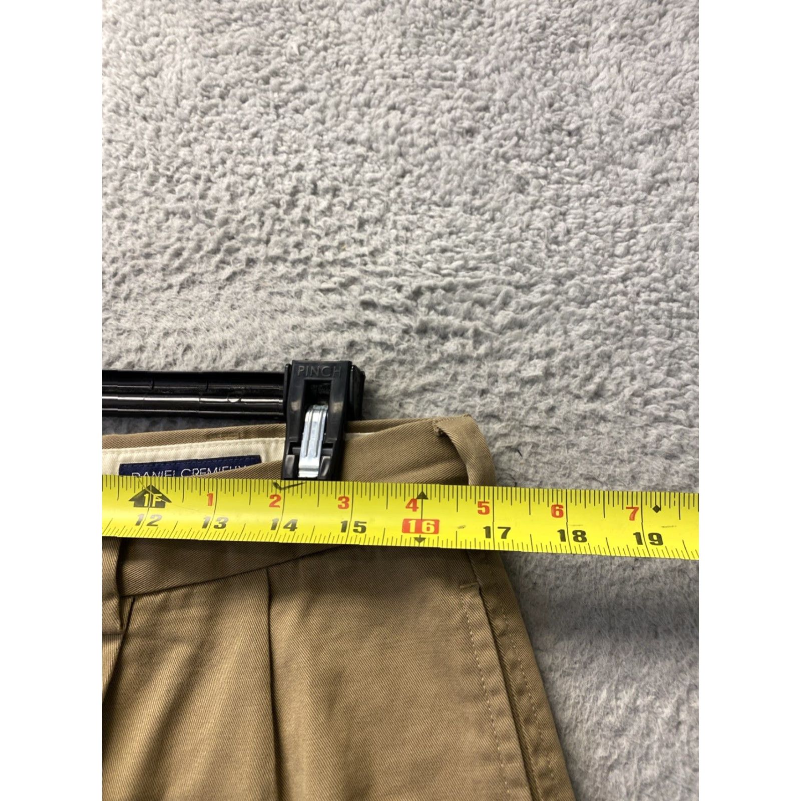 Cremieux Daniel Cremieux Chino Pants Mens 34x33 Light Blue 0104 Flat Front Stretch Cotton Canvas Regular Straight Retro? Size US 34 / EU 50 - 6 Thumbnail
