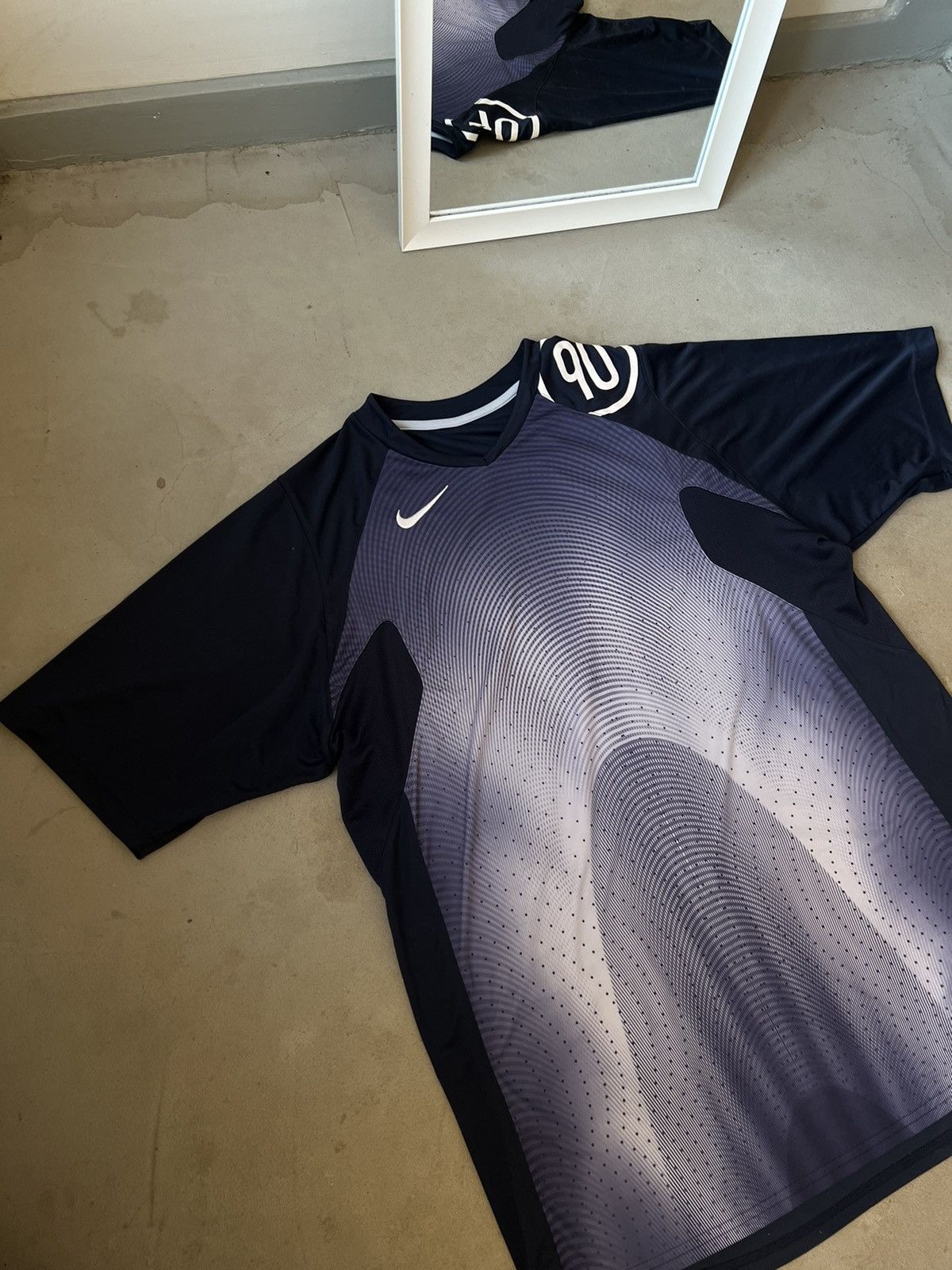 Nike × Vintage Vintage Nike Jersey oversize t-shirt Nike 90s Size US XL / EU 56 / 4 - 4 Thumbnail