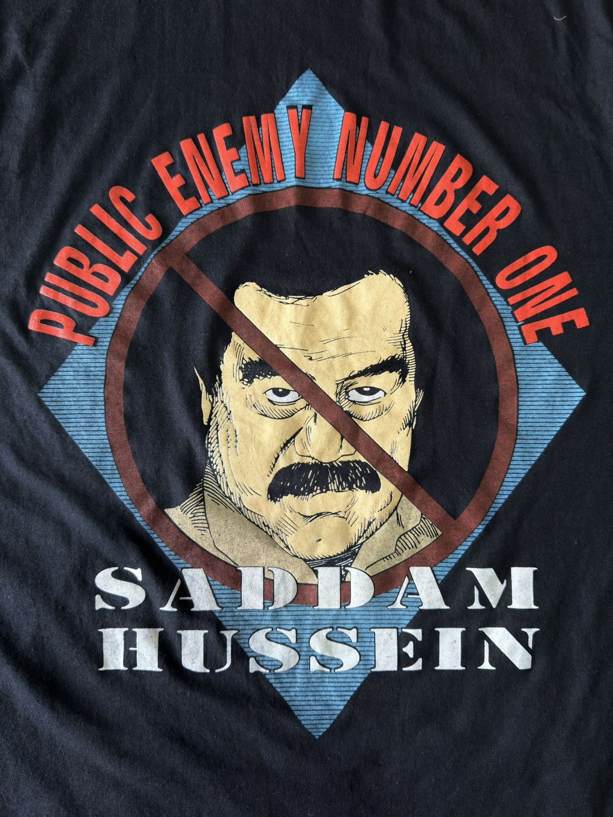 Other 80s-90s Public Enemy Saddam Hussein VTG Screen Stars Shirt Size US L / EU 52-54 / 3 - 3 Thumbnail