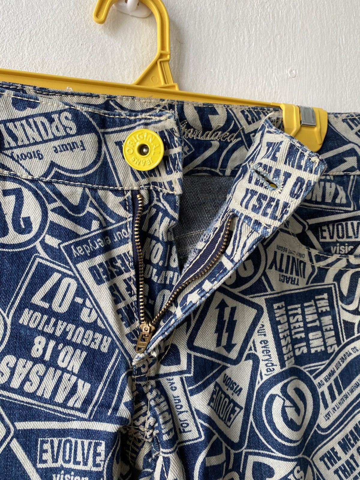 Hysteric Glamour × Japanese Brand Japanese Brand Original Jeans Fullprint Design Denim Size US 32 / EU 48 - 14 Thumbnail