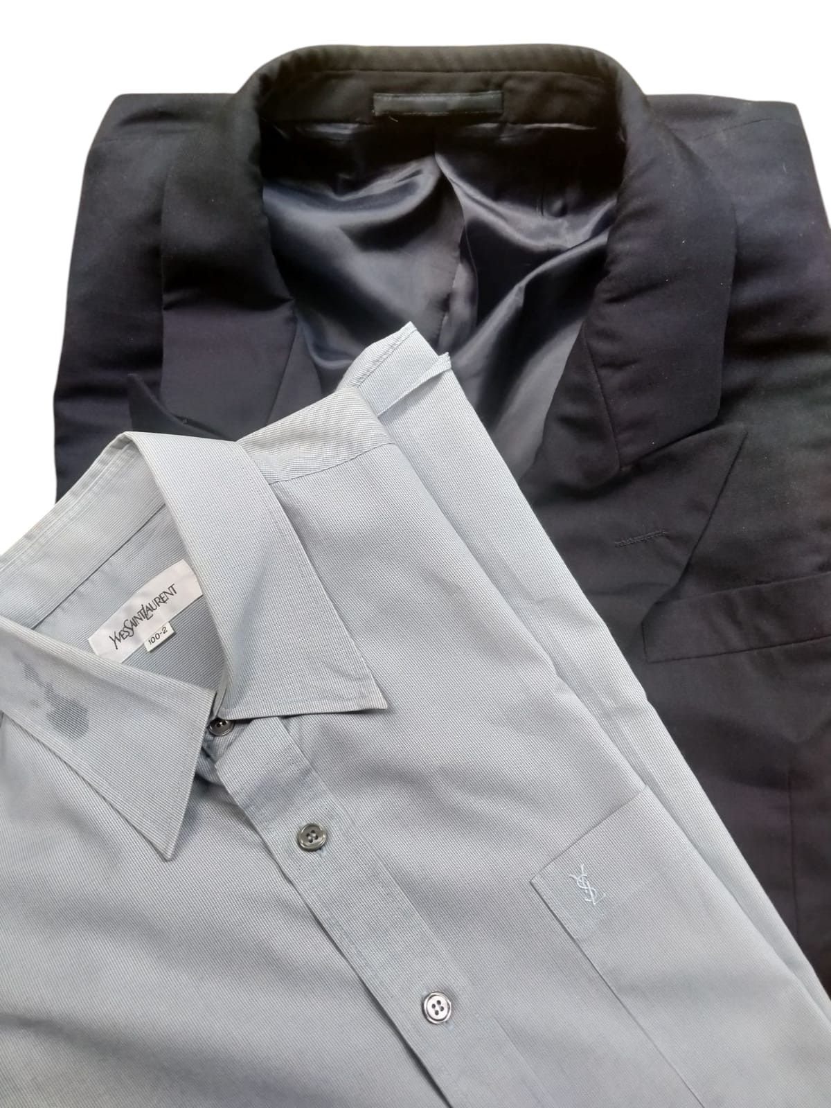 Yves Saint Laurent Blazer + formal shirt Yves Saint Laurent Size 46S - 1 Thumbnail