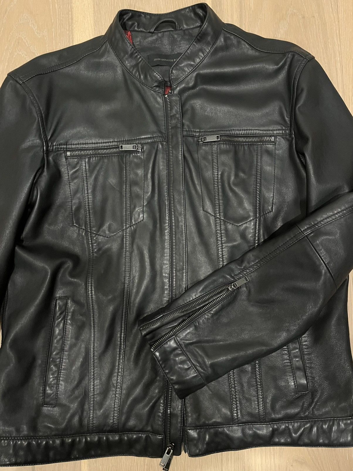 John Varvatos John Varvatos Leather Jacket Size US L / EU 52-54 / 3 - 1 Thumbnail