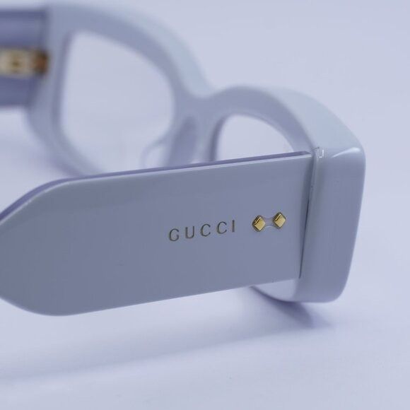 Gucci 🕶️ New Gucci GG1528S 005 Light Grey/Clear Sunglasses Size ONE SIZE - 13 Thumbnail