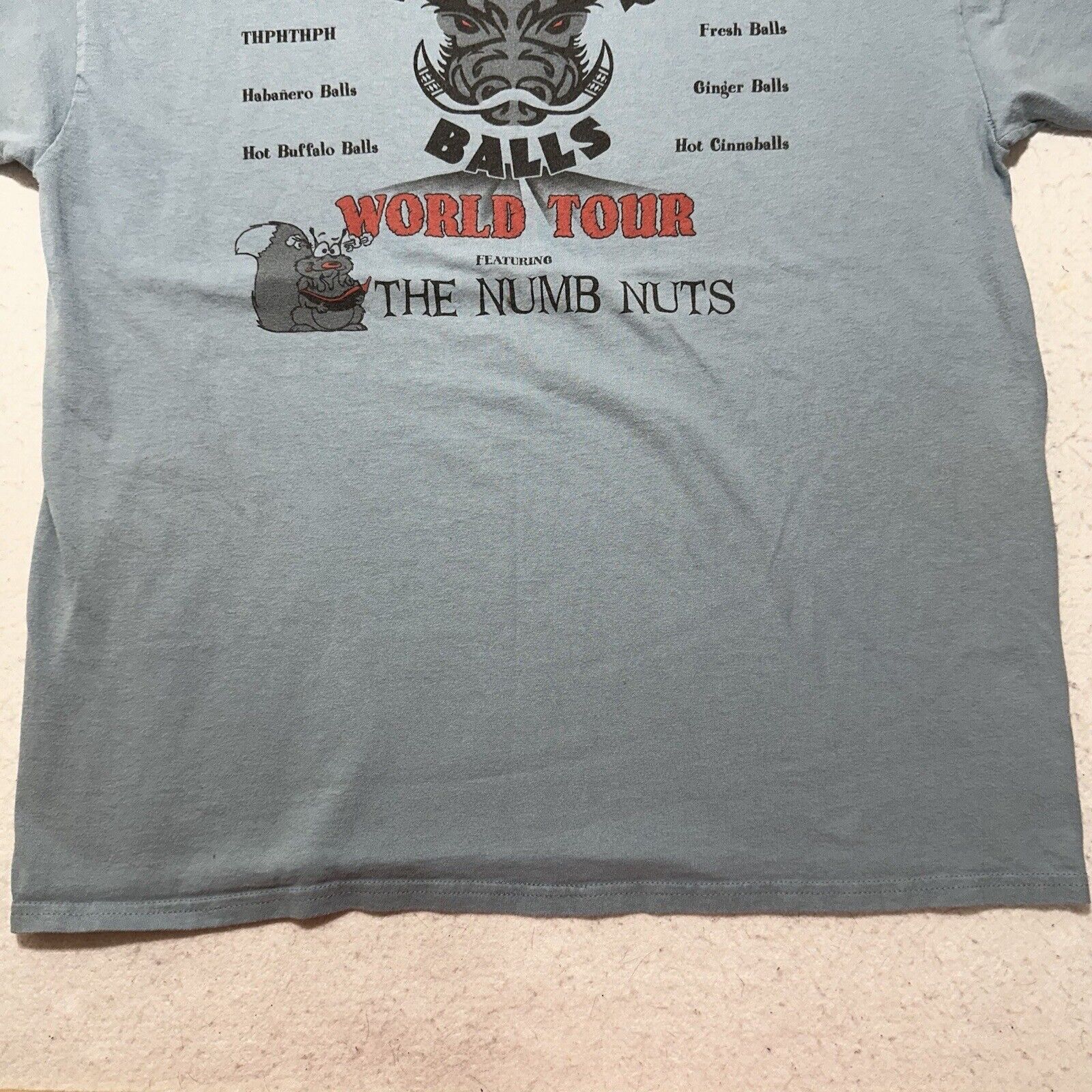 Hanes Wild Boar Balls Large Gone Wild Tour T Shirt Kona Hawaii Tee Size US L / EU 52-54 / 3 - 3 Thumbnail