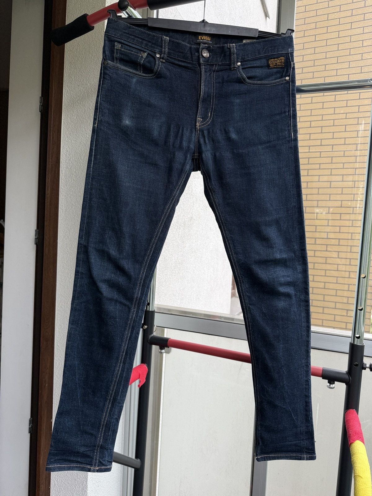 Evisu Vintage Japan Evisu Jeans Red Logo Selvedge Size US 32 / EU 48 - 2 Thumbnail