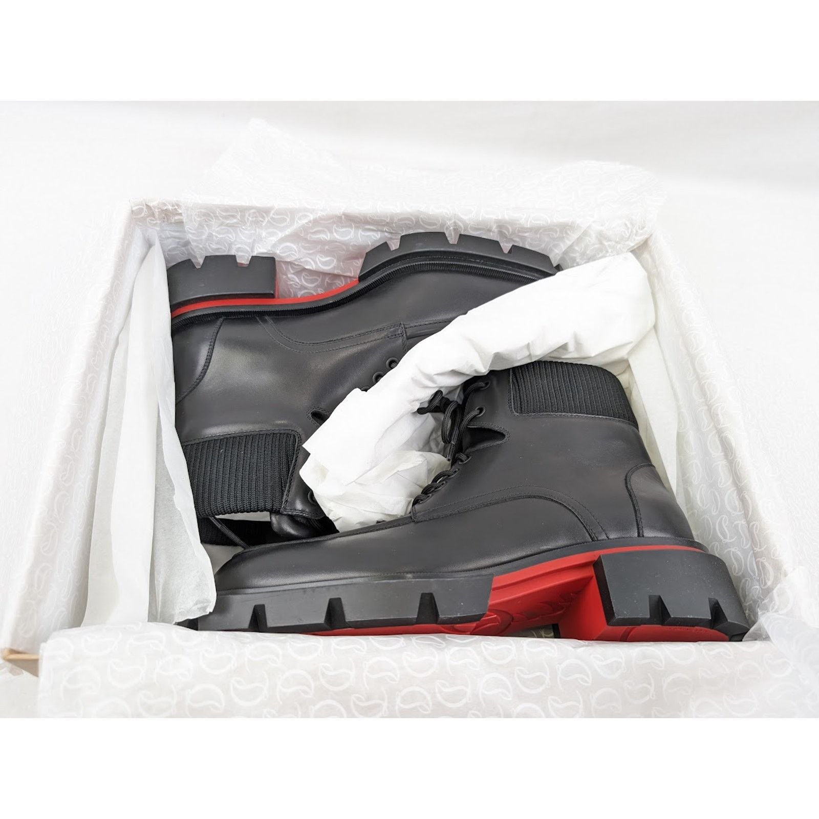 Christian Louboutin o1rshd1 Our Walk Flat Boots in Black Size US 10.5 / EU 43-44 - 19 Thumbnail