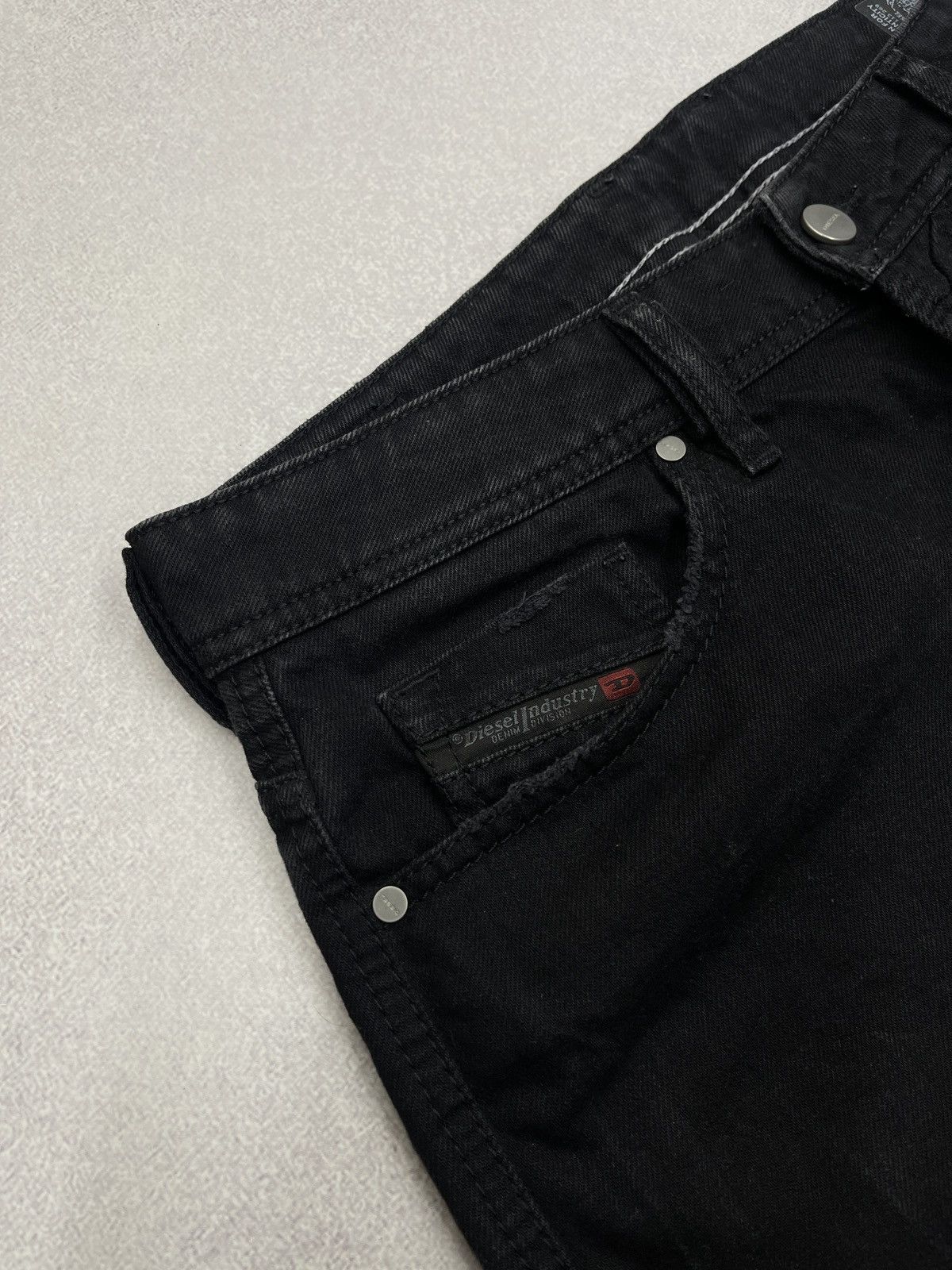 Diesel Mens Diesel Thoshorts With Holes Black Shorts Avant Garde Size US 30 / EU 46 - 7 Thumbnail