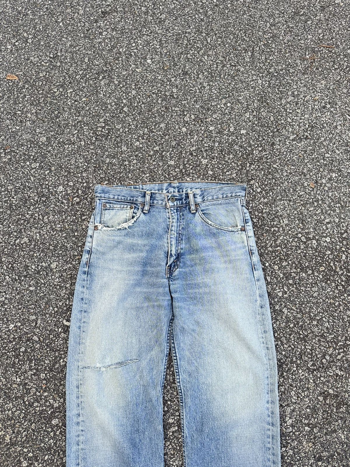 Levi's Vintage Clothing 👹Vintage Levi’s 503 Thrashed Straight Cut Jeans Size US 31 - 6 Thumbnail