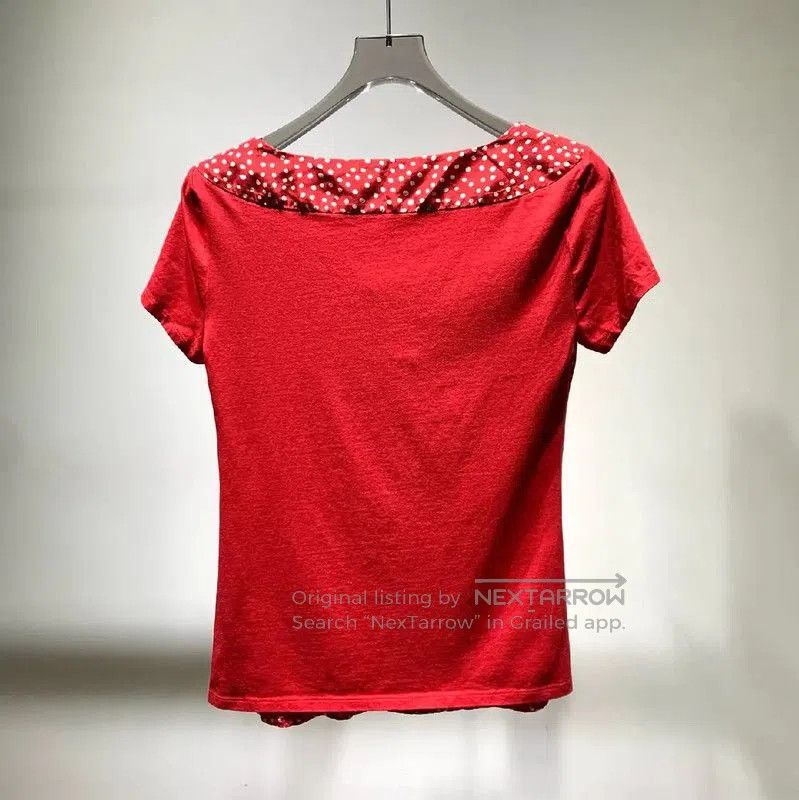 Max Mara MaxMara Red Cotton Short Sleeve T-shirt . Size S / US 4 / IT 40 - 7 Thumbnail