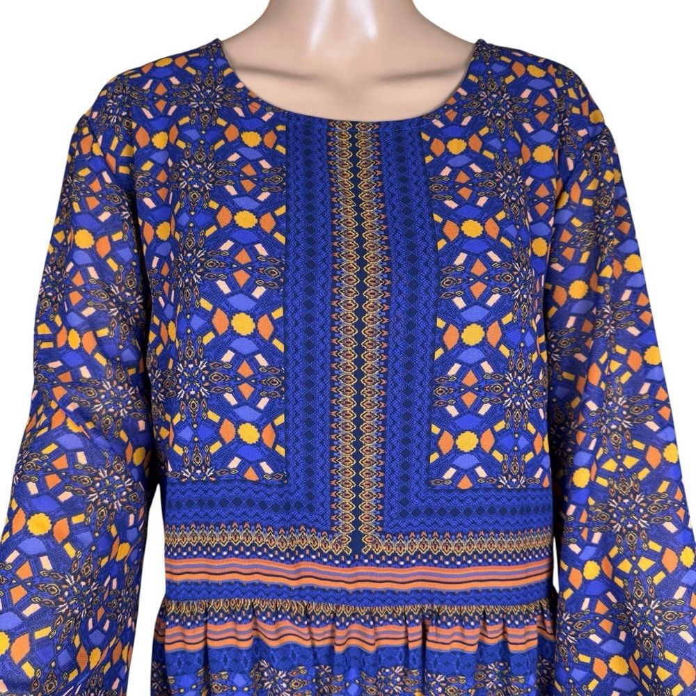 Other NWT New Scoop Printed Long Sleeve Maxi Dress Size XXXL Size 3XL / US 20-22 - 6 Thumbnail