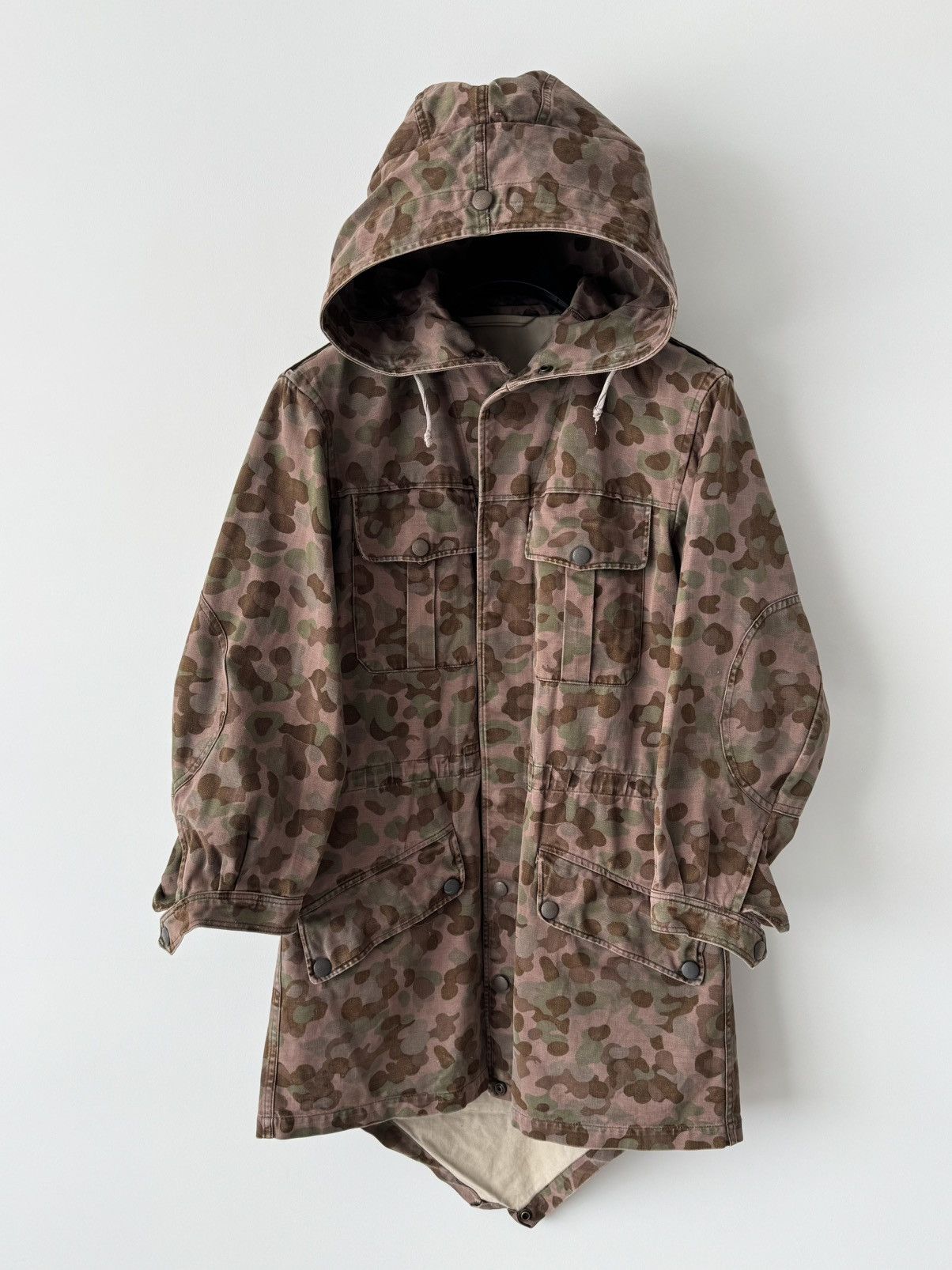 Vintage 1959 Dated Austrian Army ‘KAZ58’ Pea Dot Camo Parka Jacket Size US M / EU 48-50 / 2 - 3 Thumbnail