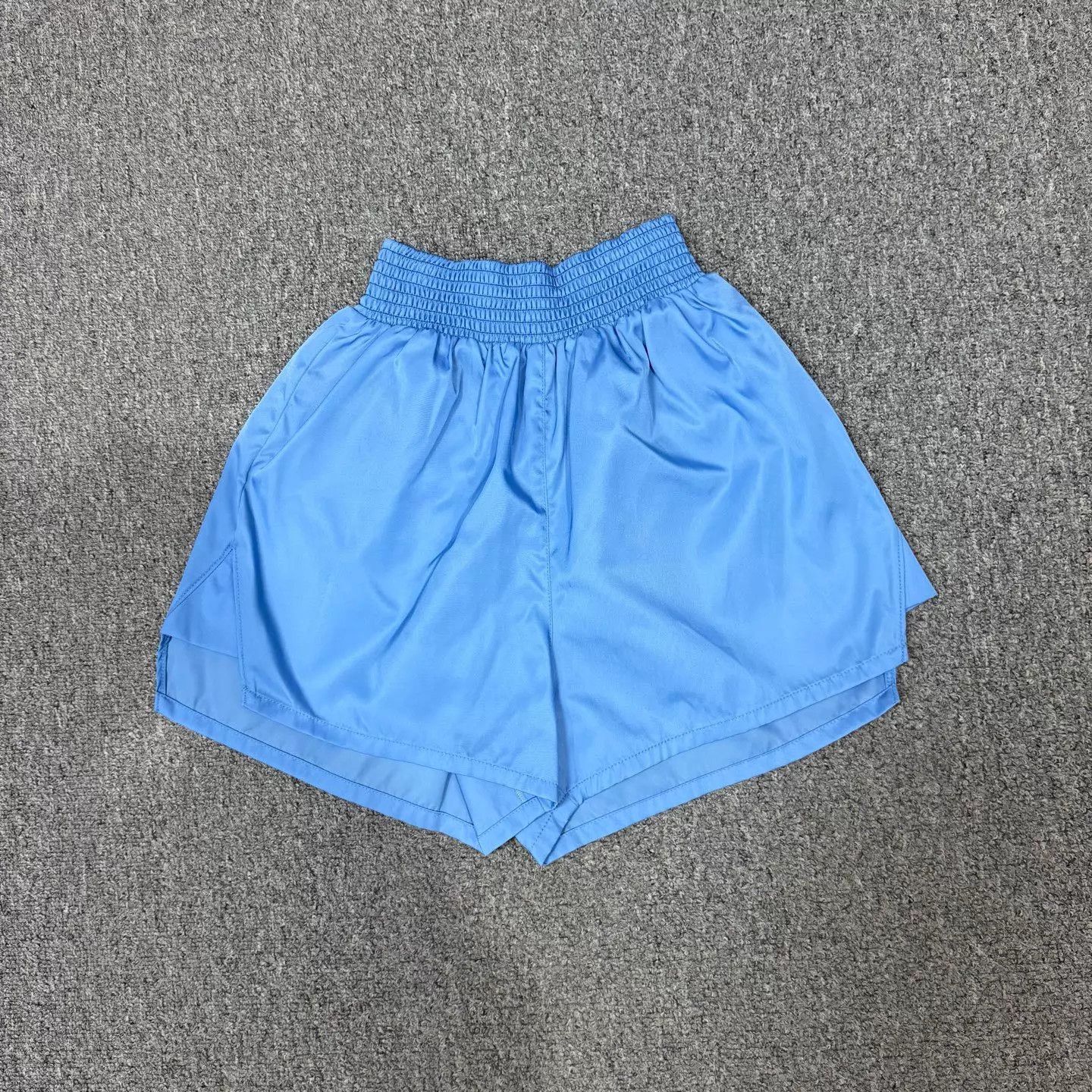 Prada Prada Blue Triangle Logo Nylon Shorts 38 99 New Size 26" / US 2 / IT 38 - 1 Thumbnail