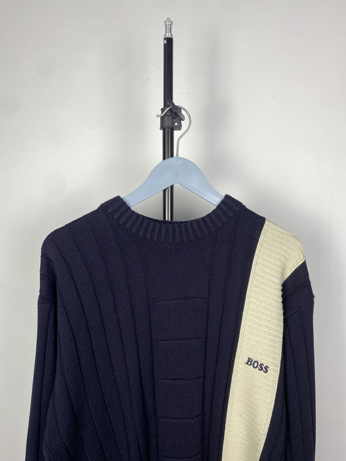 Designer × Hugo Boss × Vintage Vintage 90s Hugo boss knit sweater Size US L / EU 52-54 / 3 - 4 Thumbnail