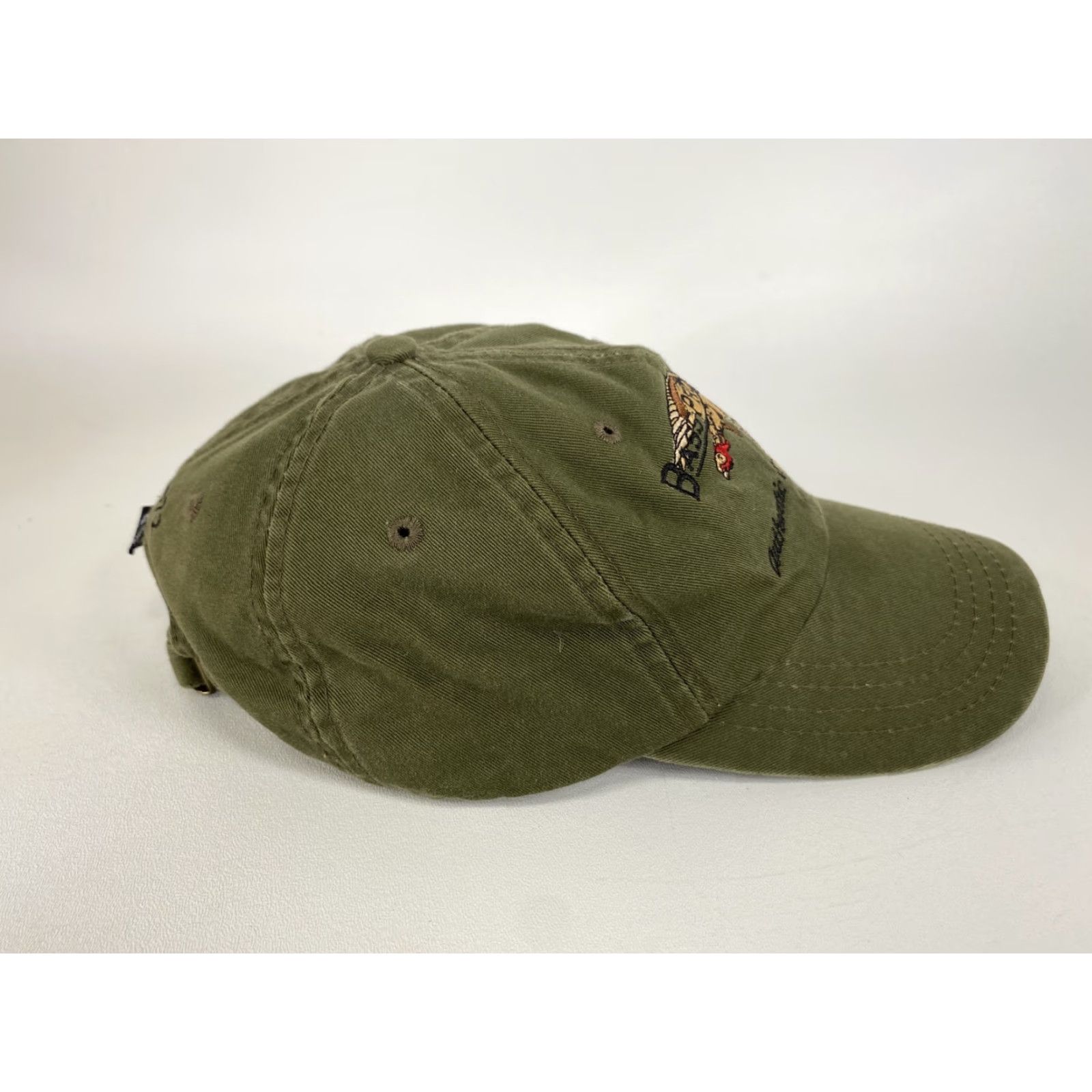 Bass Pro Shops Bass Pro Shop Pheasant Embroidered Strapback Adult Hat Cap Baseball Cap Unisex Green Cotton Polyester Canvas Adjustable Men Women Size ONE SIZE - 5 Thumbnail