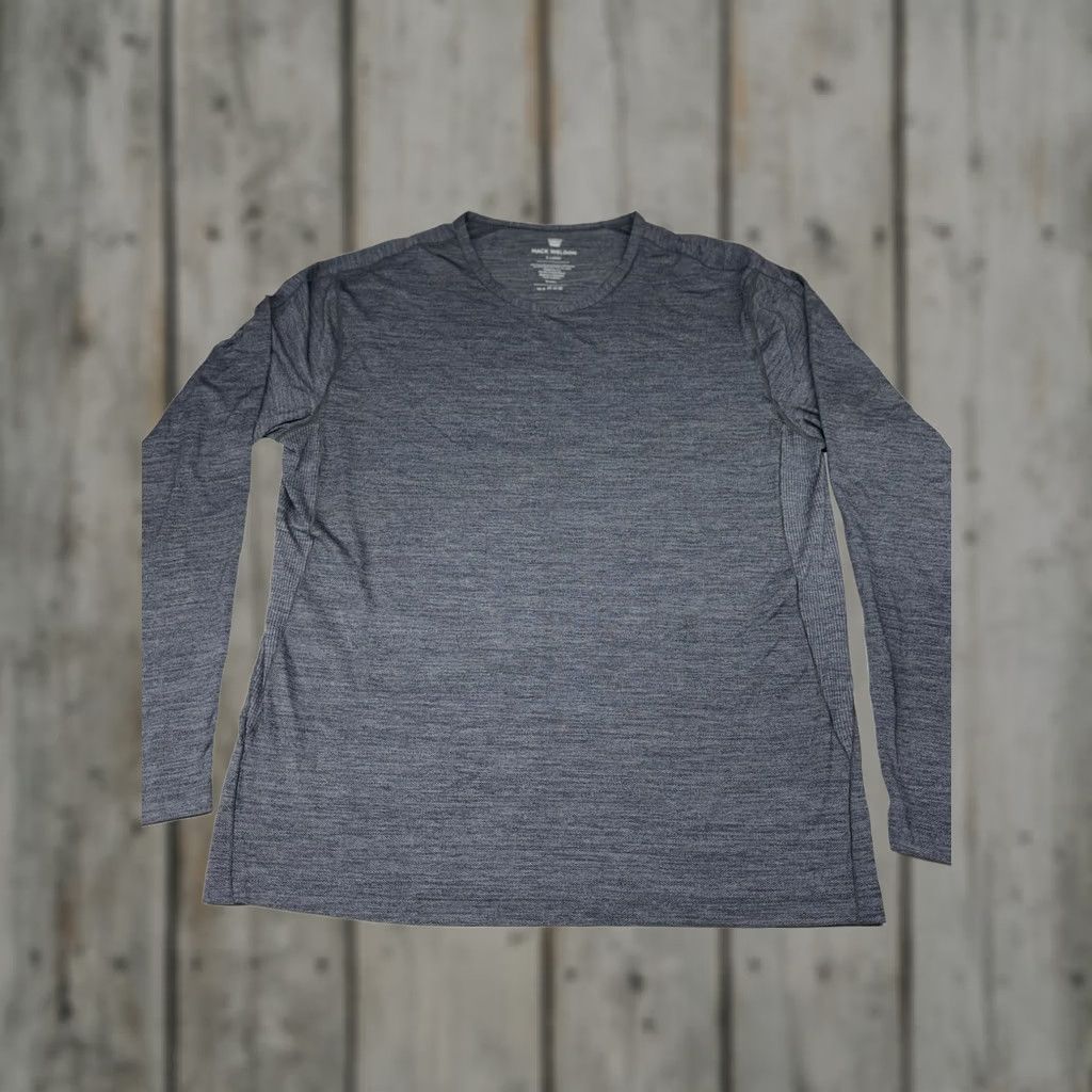 Vintage Mack Weldon Mens XL Blue Thermal Long Sleeve Shirt Crew Neck Gray/Blue Everyday Size US XL / EU 56 / 4 - 1 Thumbnail