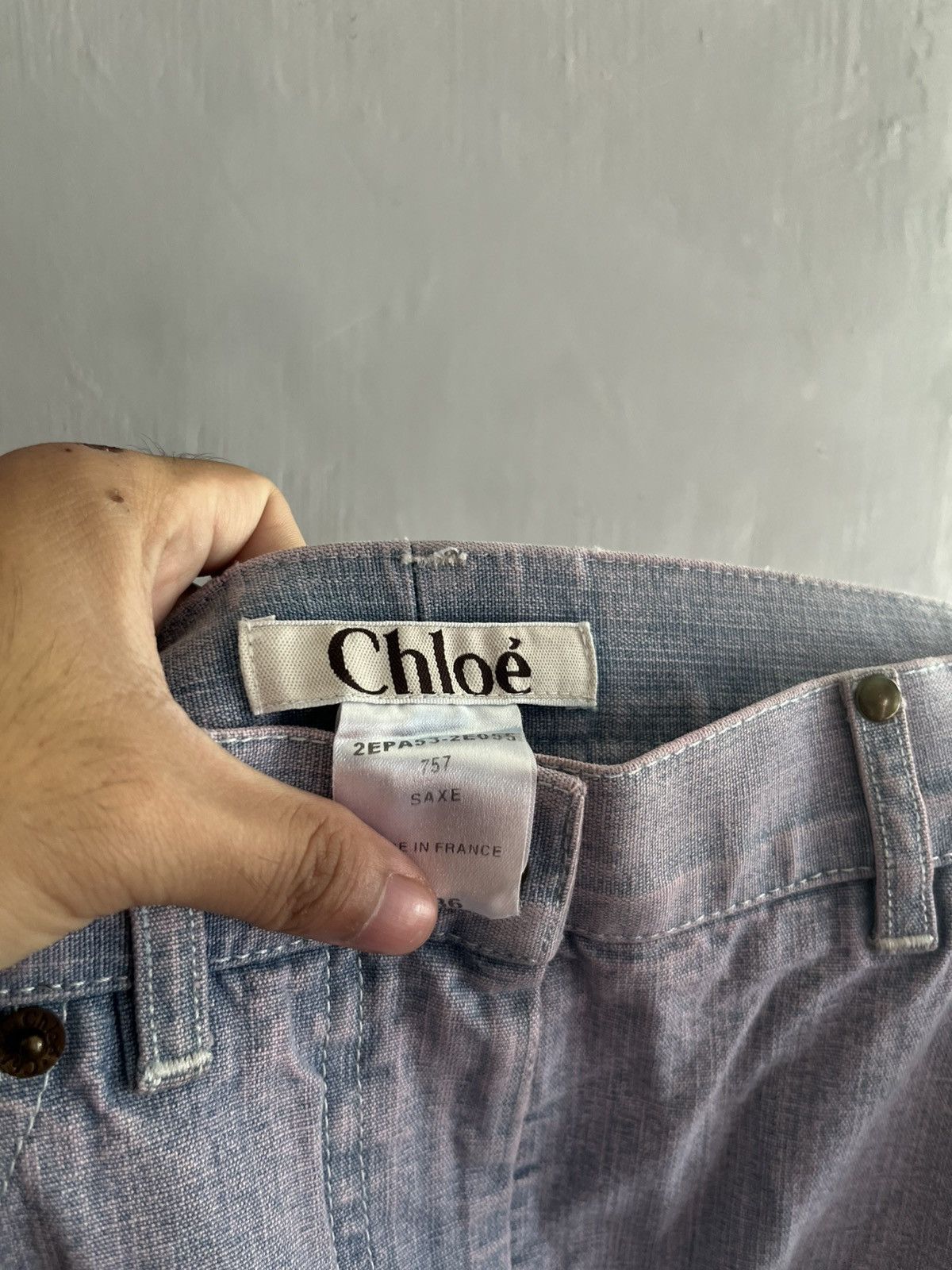 Chloe Ss02 Chloe by Phoebe Philo Boot Cut w/ Purple Accent jeans Size 25" / US 0 / IT 36 - 5 Thumbnail