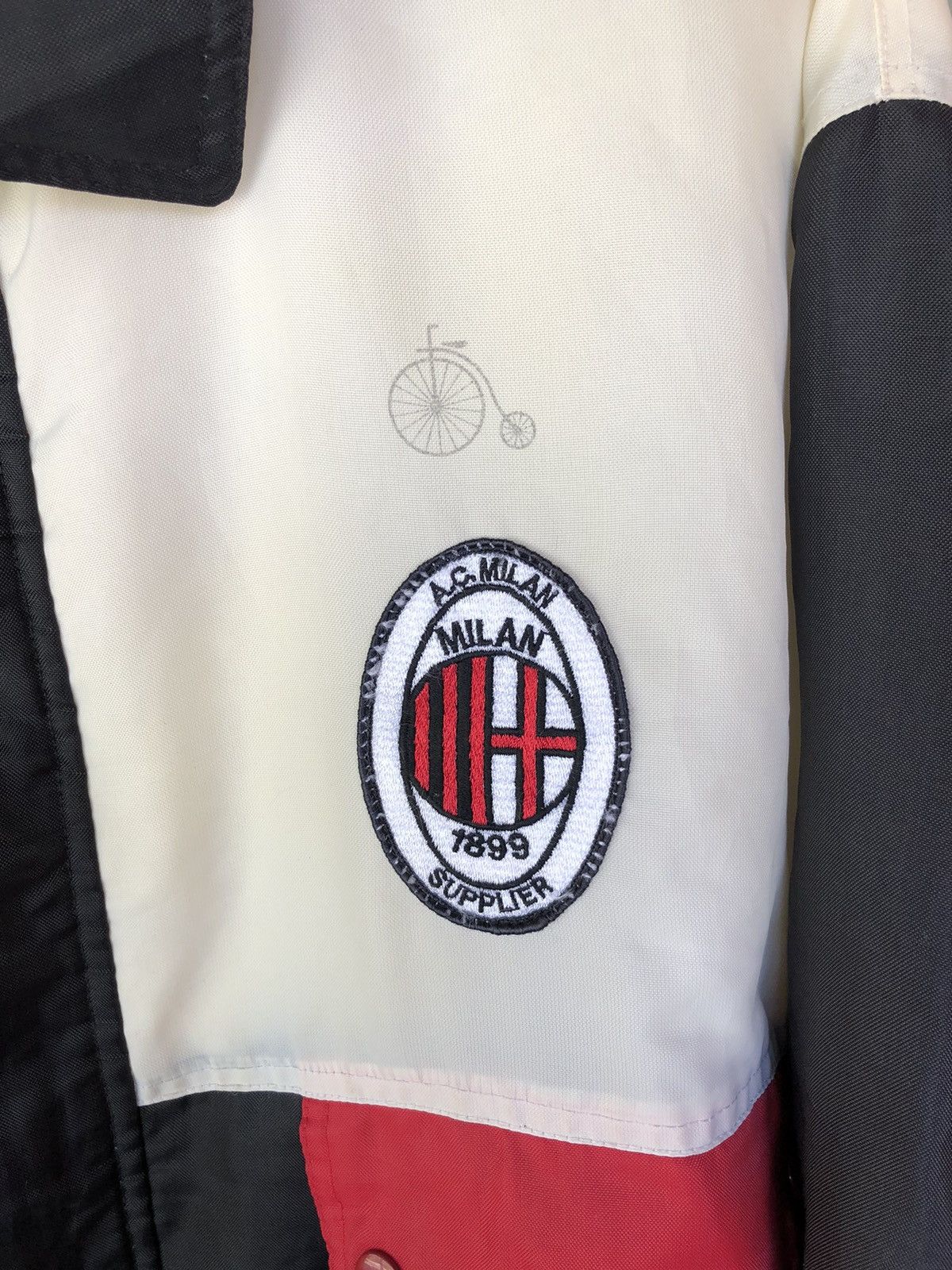 Japanese Brand Vintage AC Milan Bridgestone Nylon Jacket Rare Size US L / EU 52-54 / 3 - 2 Thumbnail