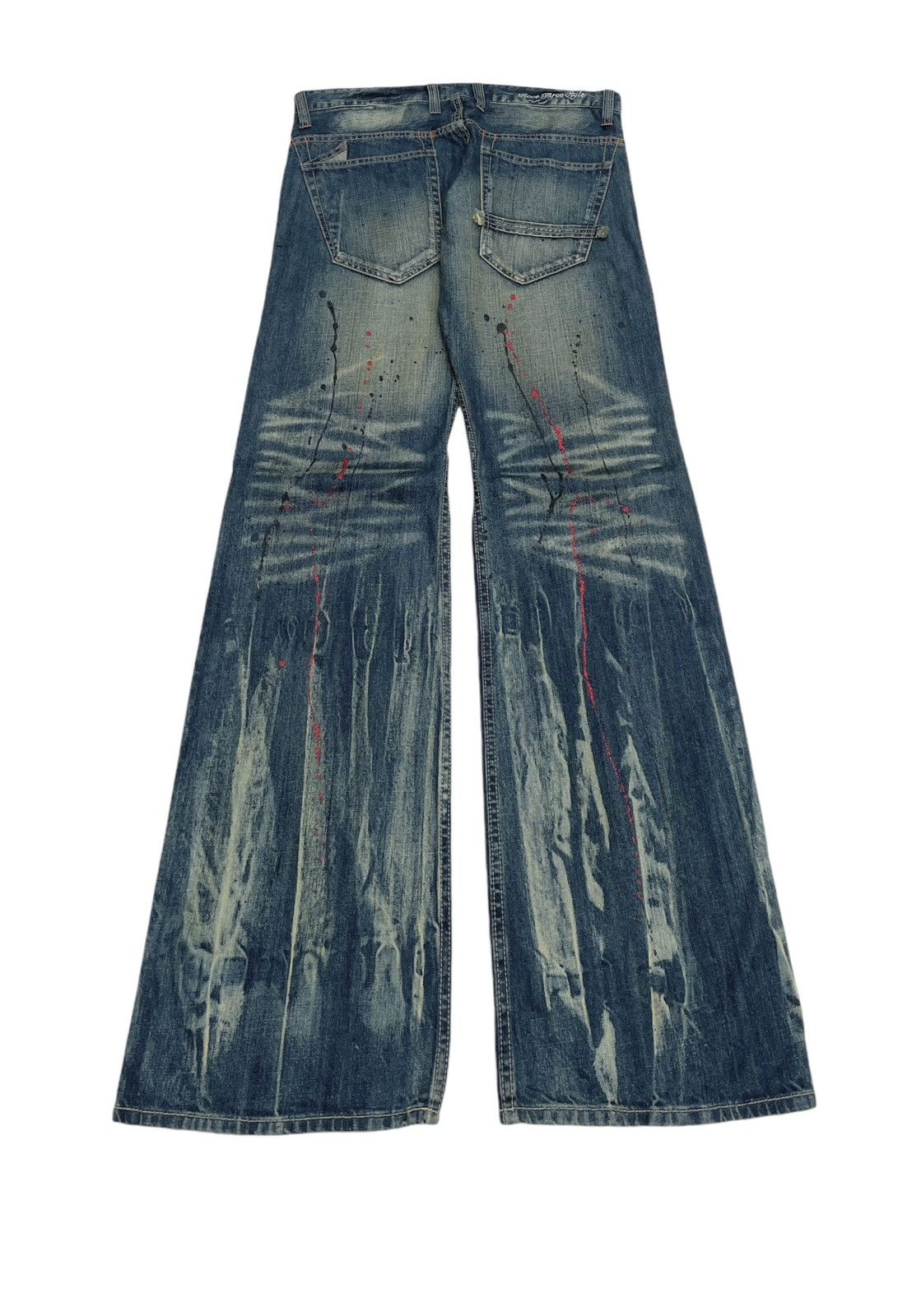 If Six Was Nine Rare Design Vintage Brand The Root Three Flared Jeans 1990s Size US 35 - 2 Thumbnail