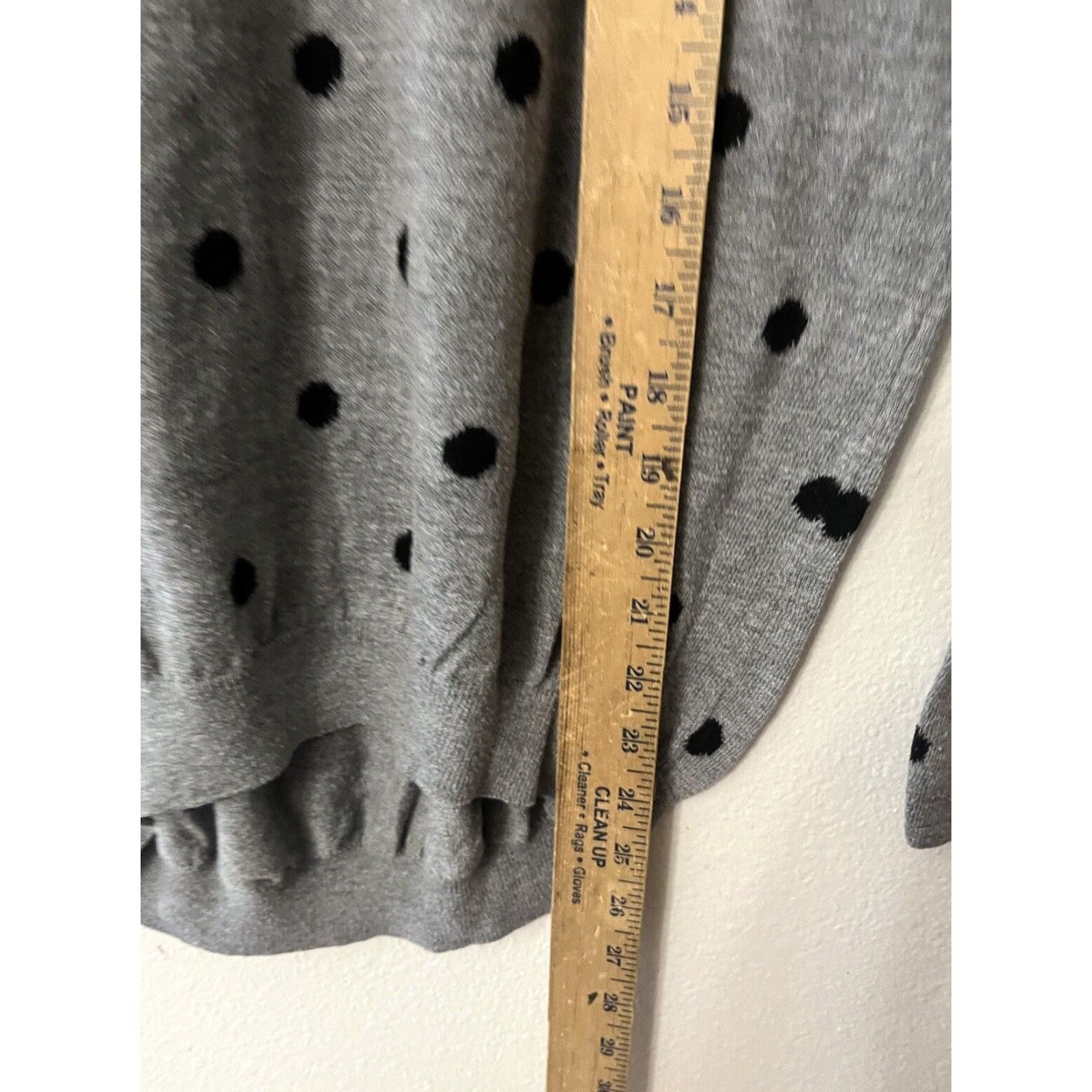 H&M H&M Hoodie Adult Women Medium Gray Polka Dot Sweatshirt Size M / US 6-8 / IT 42-44 - 4 Thumbnail