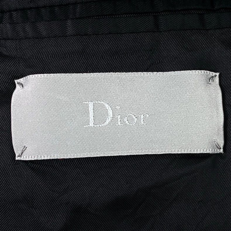 Dior Dior Black geometric line wool lapel single-breasted long-s Size 50R - 5 Thumbnail