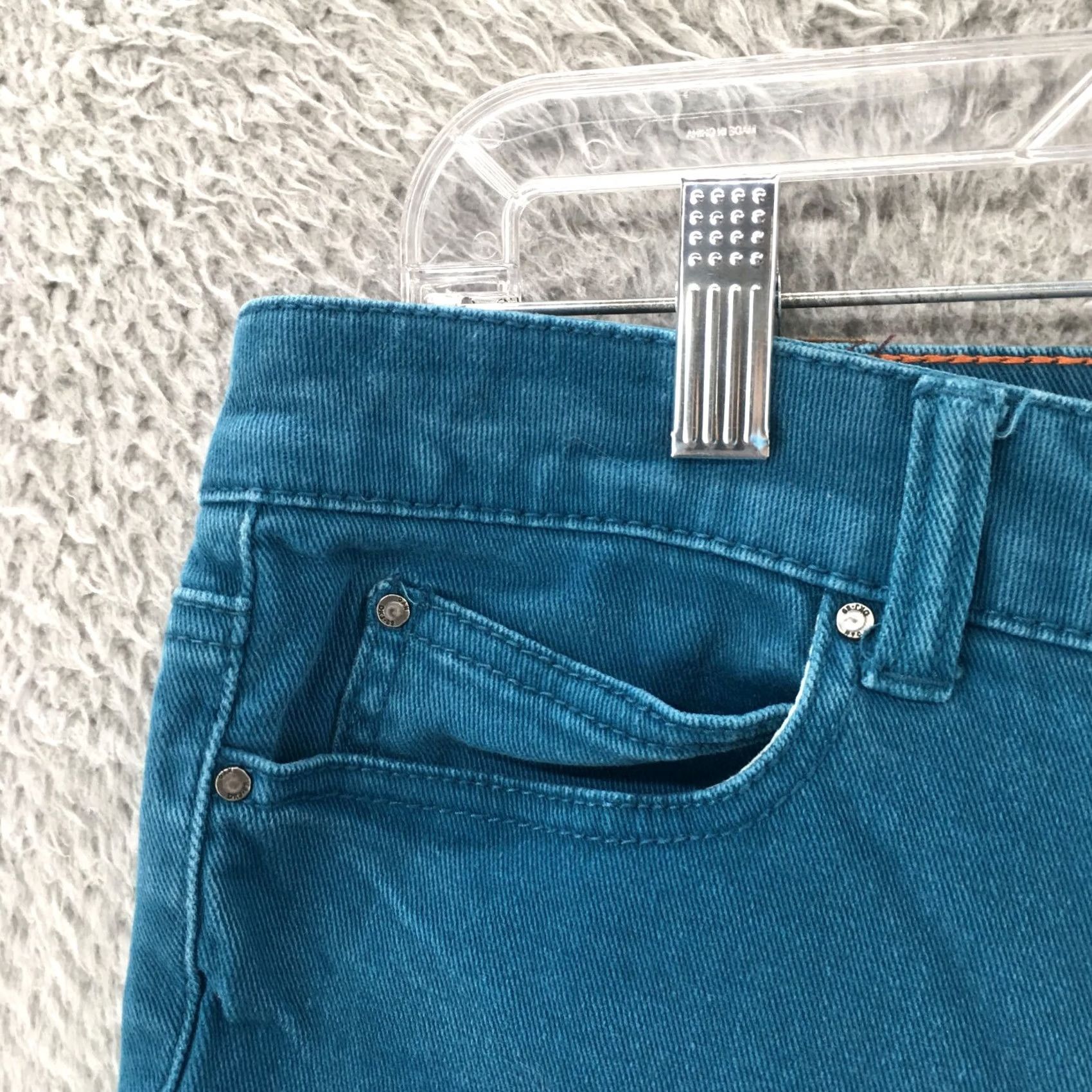 DKNY DKNY Soho Skinny Jeans Womens 12P Petite Blue Denim Mid Rise Zip Fly Casual Jeans Size 34" / US 12 / IT 48 - 3 Thumbnail