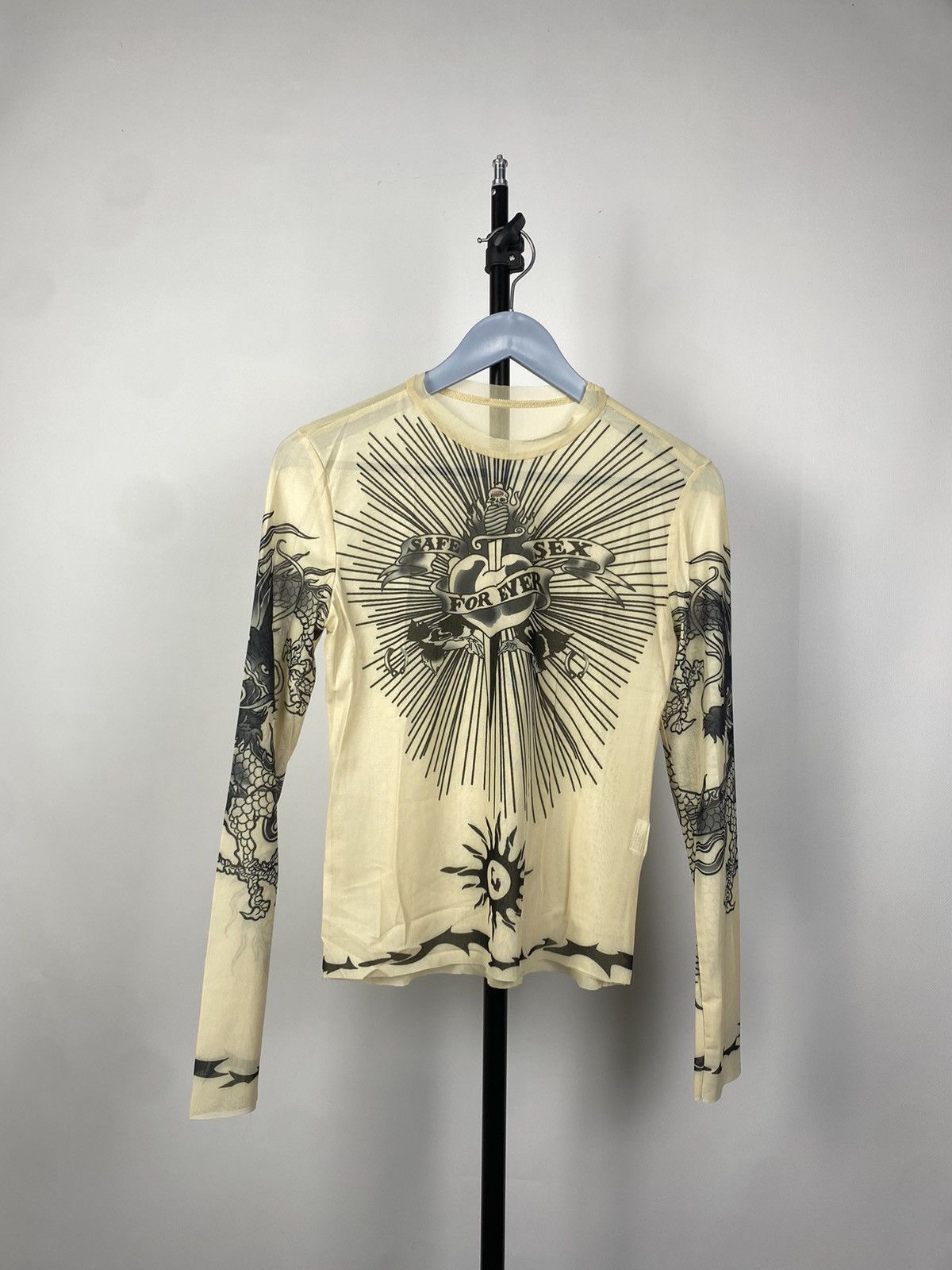 Designer × Japanese Brand Save The Queen Jean Paul Gaultier Style Mesh Top Blouses Size M / US 6-8 / IT 42-44 - 1 Thumbnail